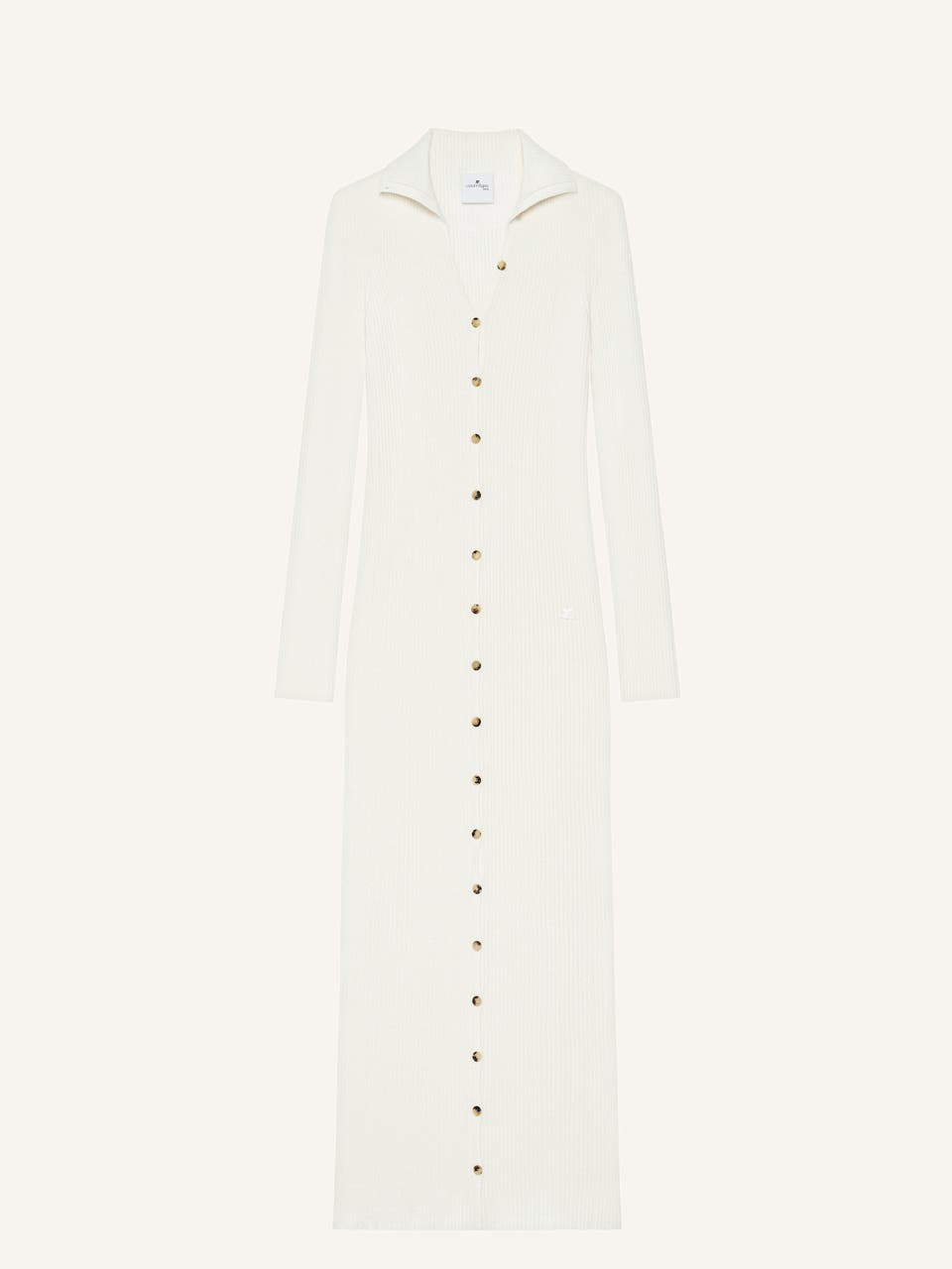 courrèges ROBE LONGUE CARDIGAN