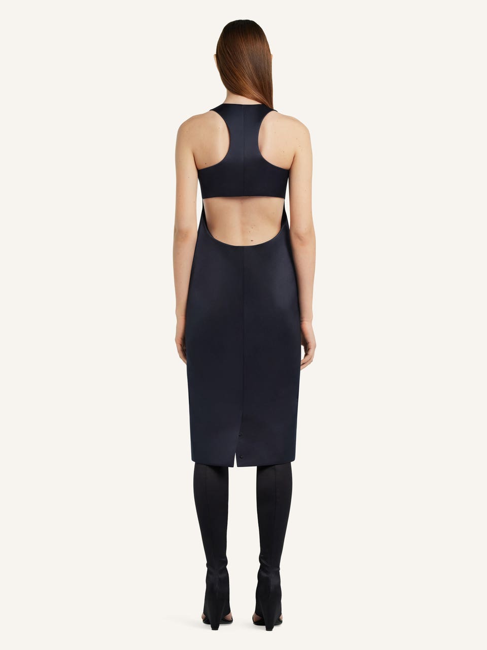 Courrèges ROBE LONGUE SCUBA HÉRITAGE EN SATIN