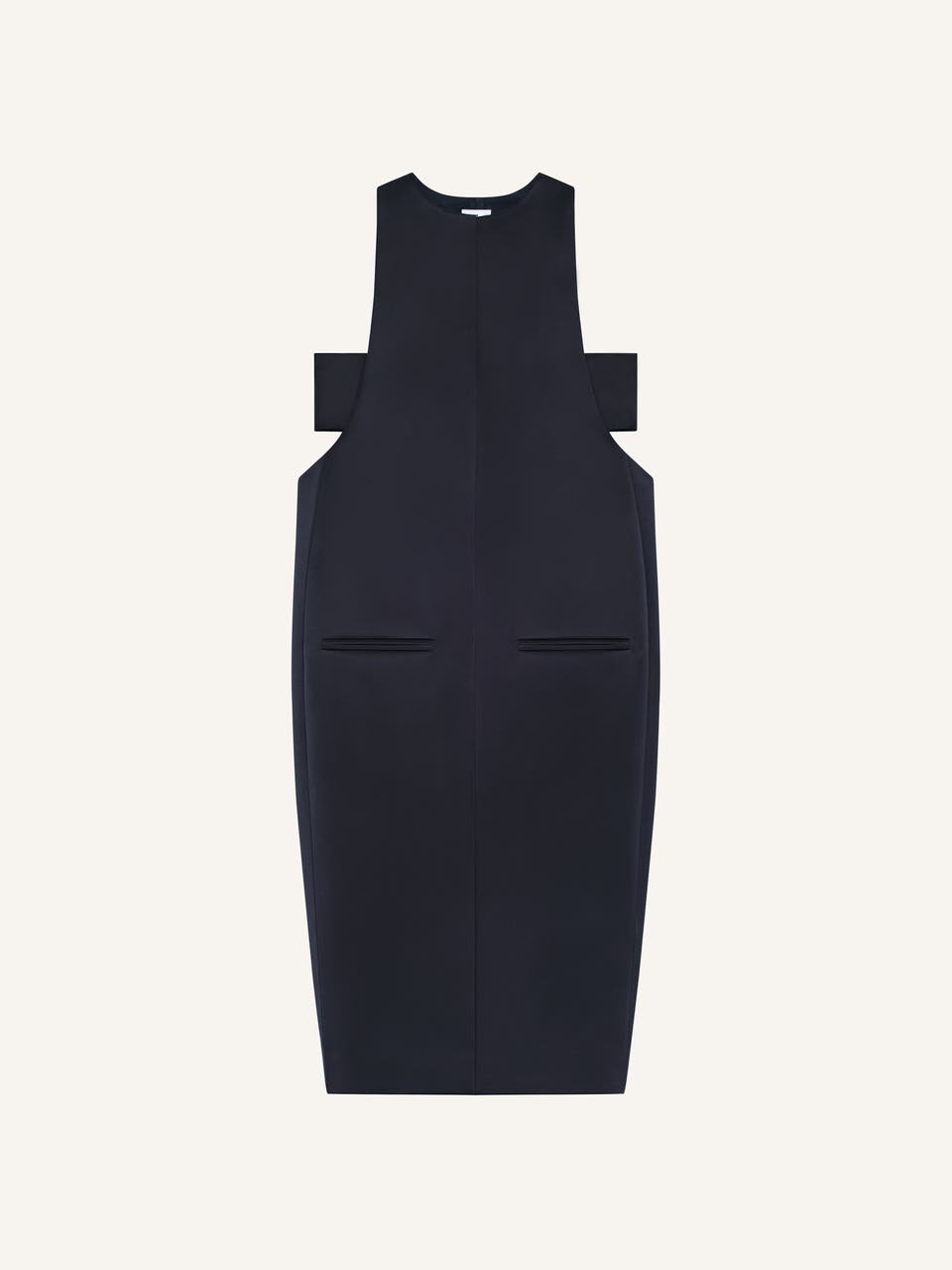 courrèges ROBE LONGUE SCUBA HÉRITAGE EN SATIN