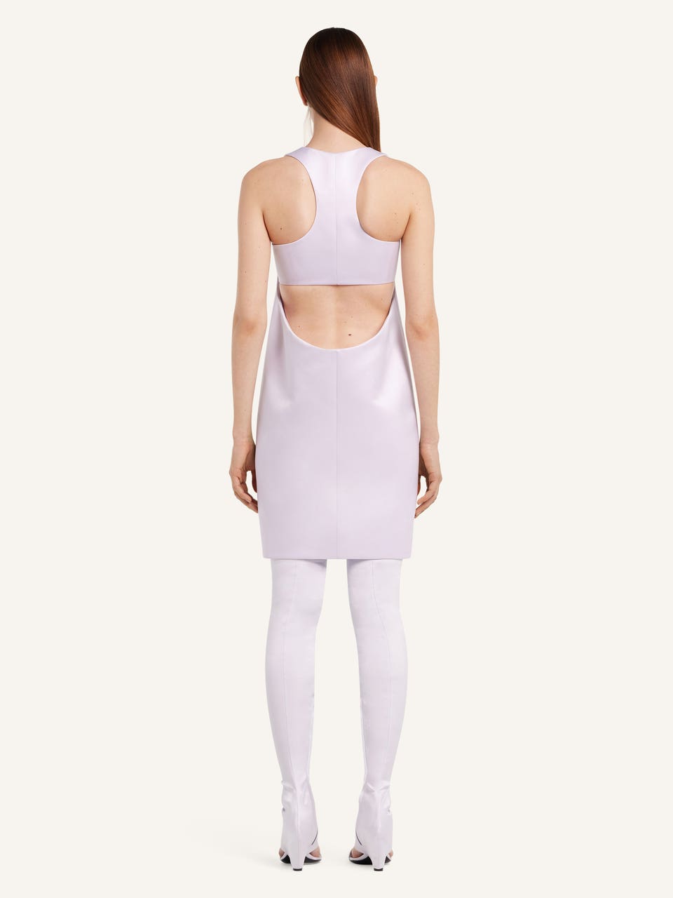 Courrèges ROBE SCUBA HÉRITAGE EN SATIN