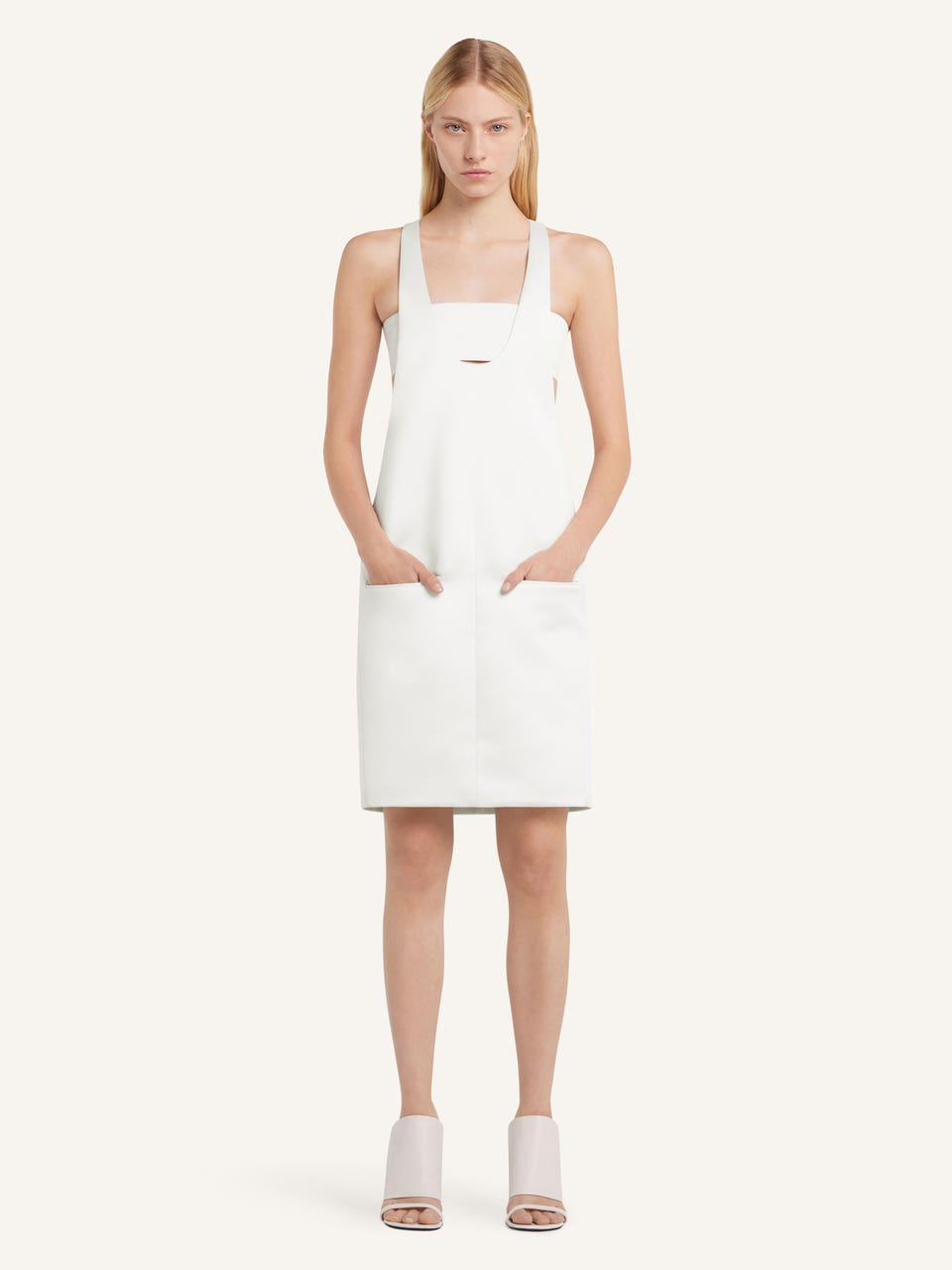 Courrèges ROBE SCUBA INFINI EN SATIN