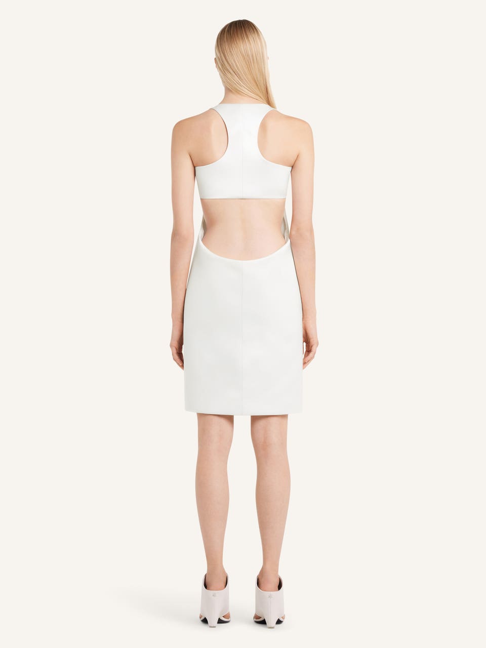 Courrèges ROBE SCUBA INFINI EN SATIN