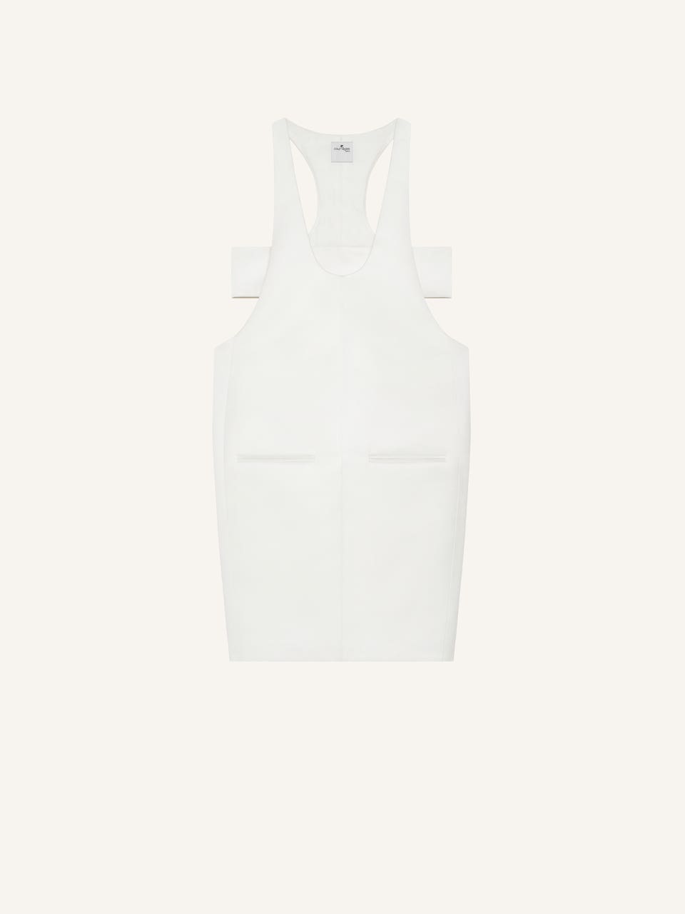 courrèges ROBE SCUBA INFINI EN SATIN