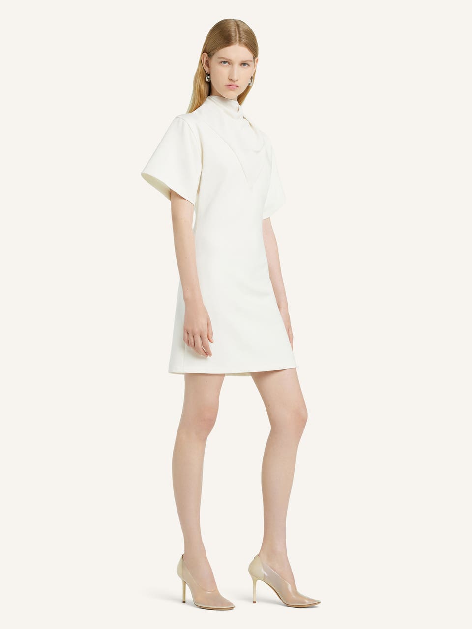 Courrèges ROBE TRAPÈZE FOULARD