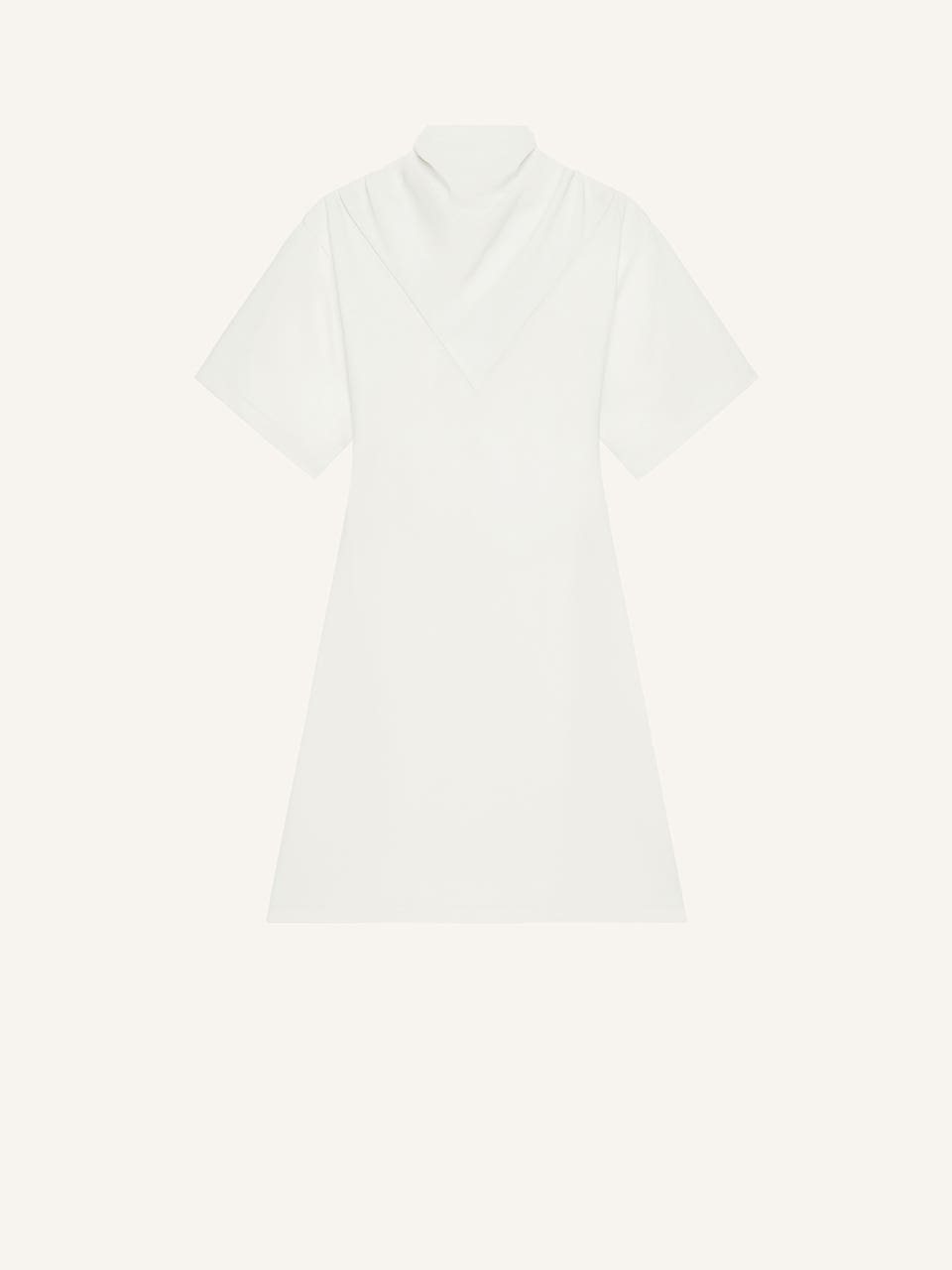 courrèges ROBE TRAPÈZE FOULARD