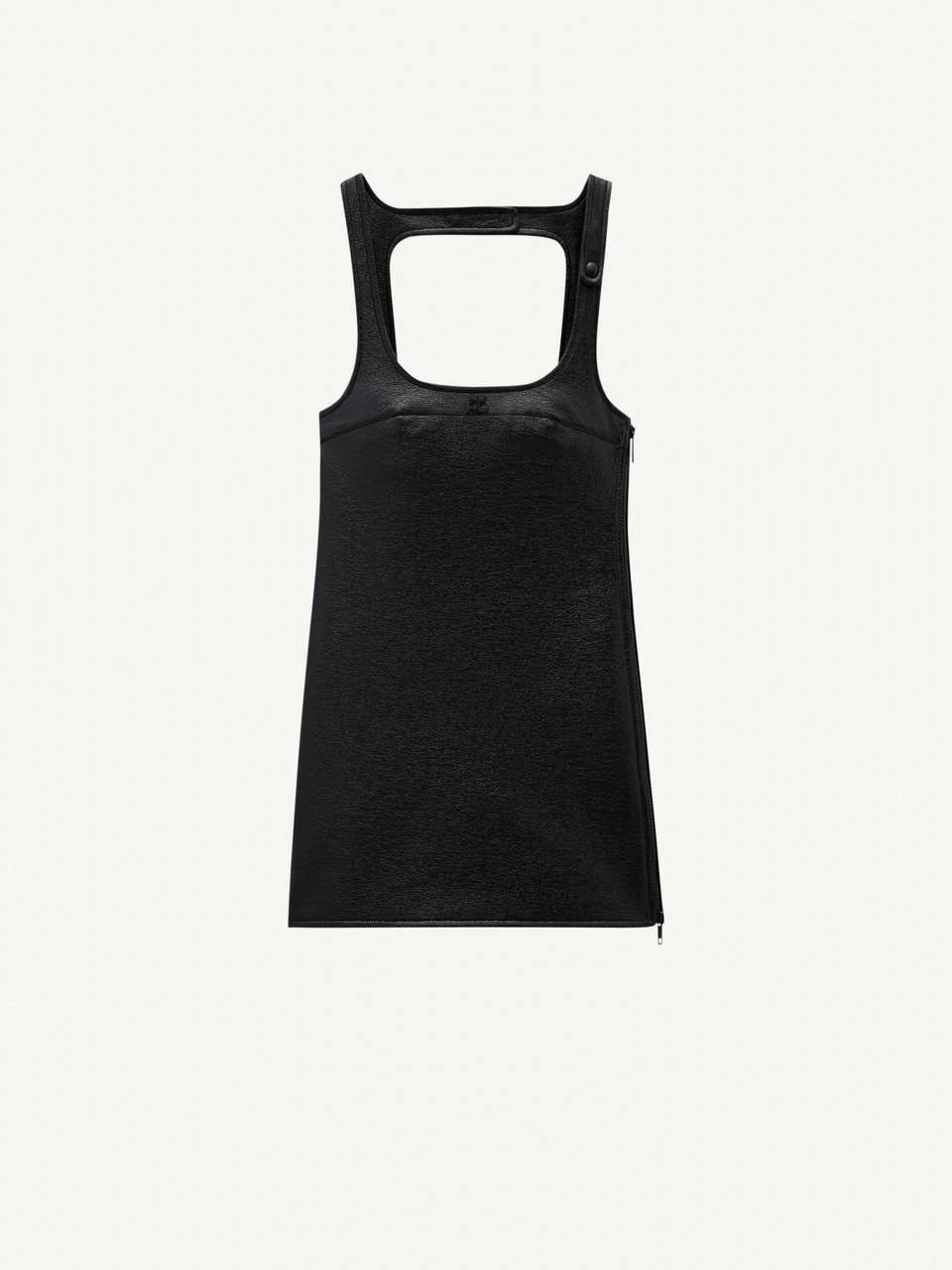 courrèges ROBE TRAPÈZE RÉÉDITION EN VINYLE