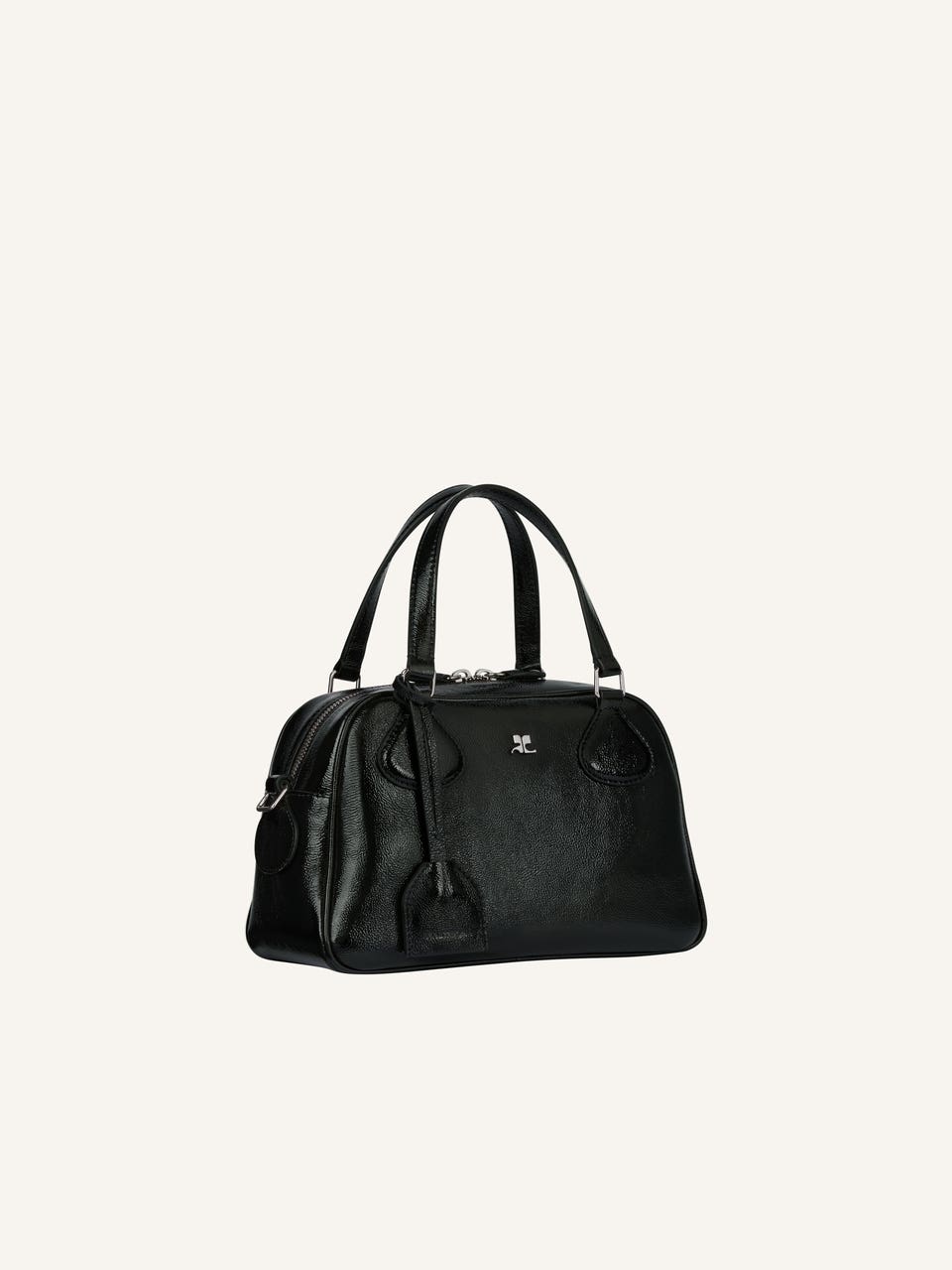 Courrèges SAC BOWLING AC EN CUIR NAPLACK