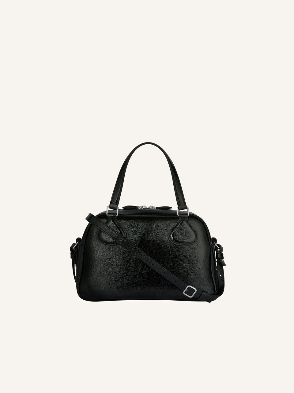 Courrèges SAC BOWLING AC EN CUIR NAPLACK