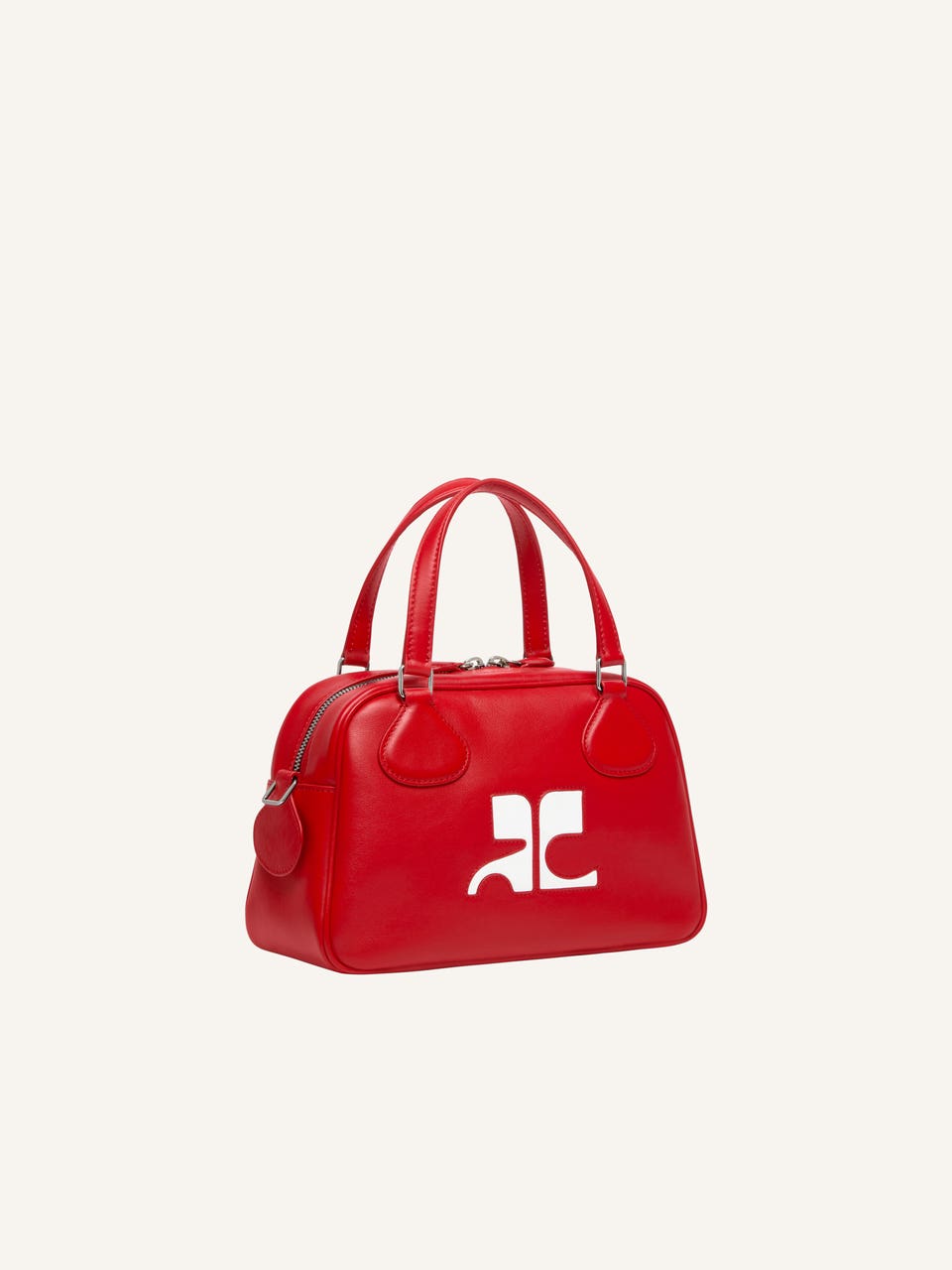 Courrèges SAC BOWLING RÉÉDITION EN CUIR LISSE