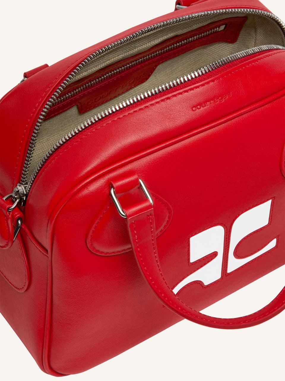 Courrèges SAC BOWLING RÉÉDITION EN CUIR LISSE