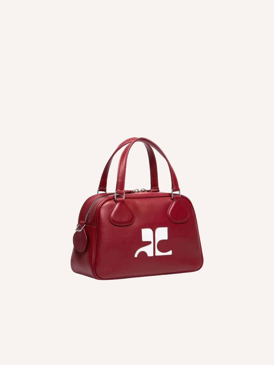 Courrèges SAC BOWLING RÉÉDITION EN CUIR LISSE