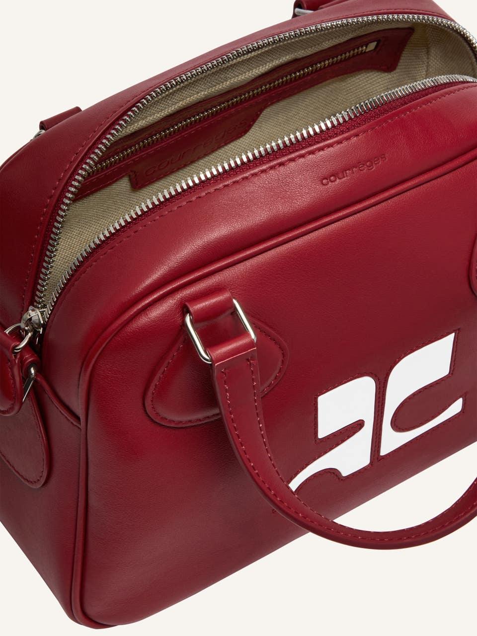 Courrèges SAC BOWLING RÉÉDITION EN CUIR LISSE