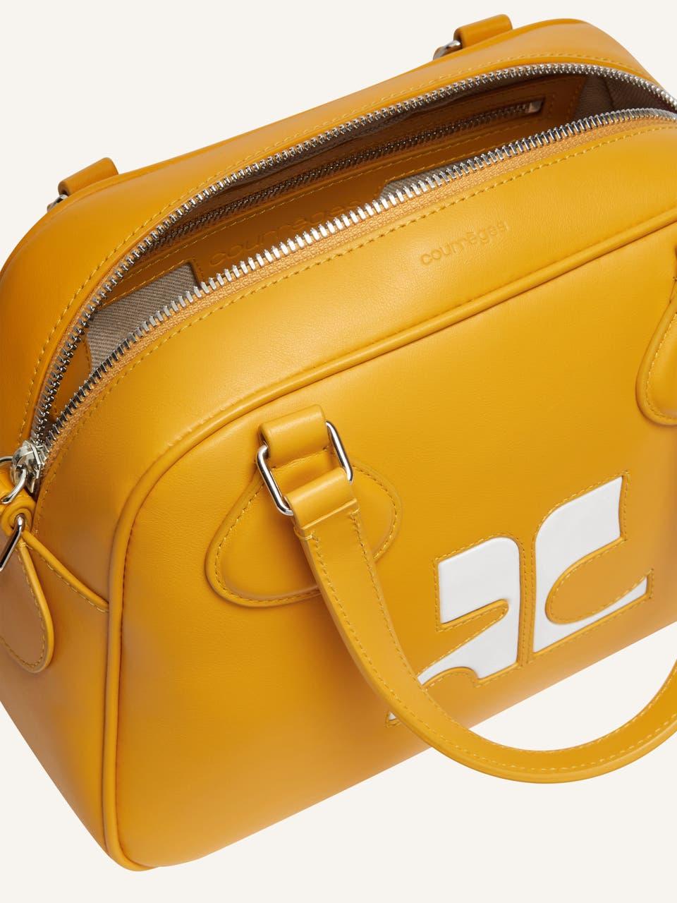 Courrèges SAC BOWLING RÉÉDITION EN CUIR LISSE