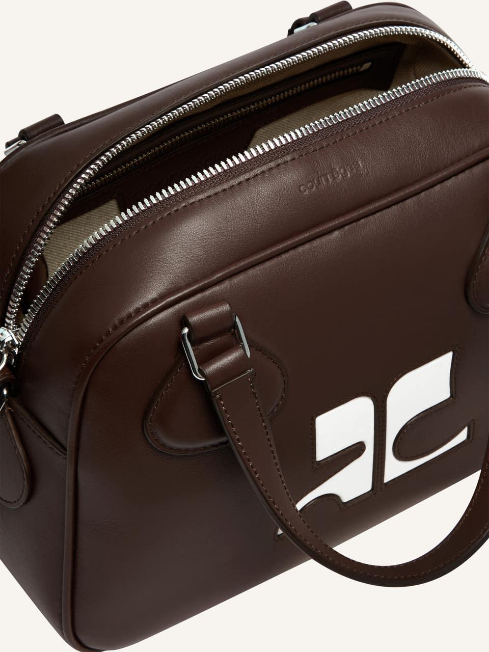 Courrèges SAC BOWLING RÉÉDITION EN CUIR LISSE