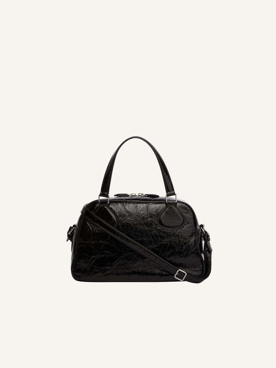 Courrèges SAC BOWLING RÉÉDITION EN CUIR NAPLACK