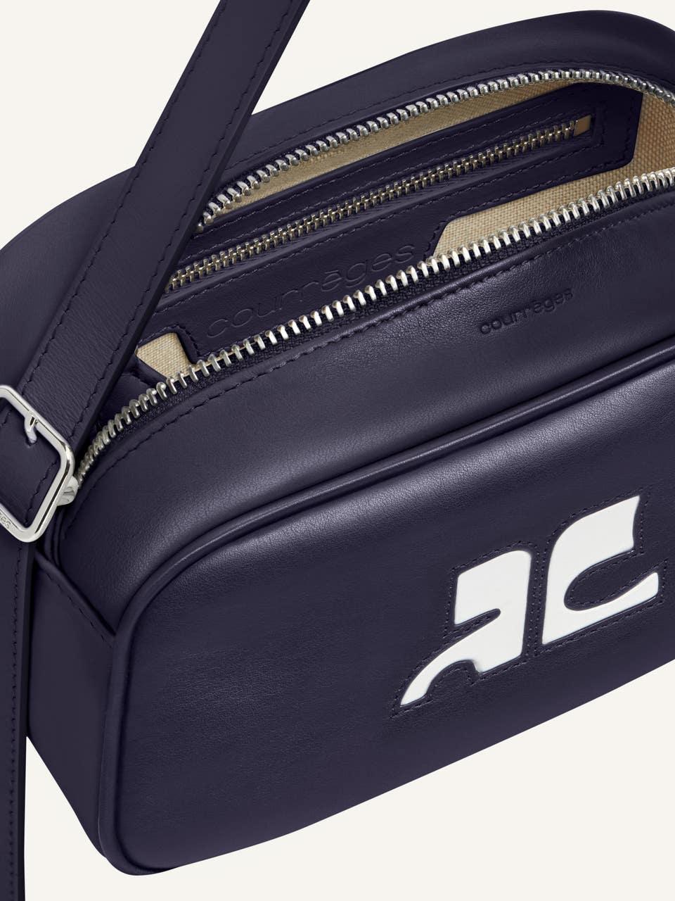 Courrèges SAC CAMERA RÉÉDITION EN CUIR LISSE