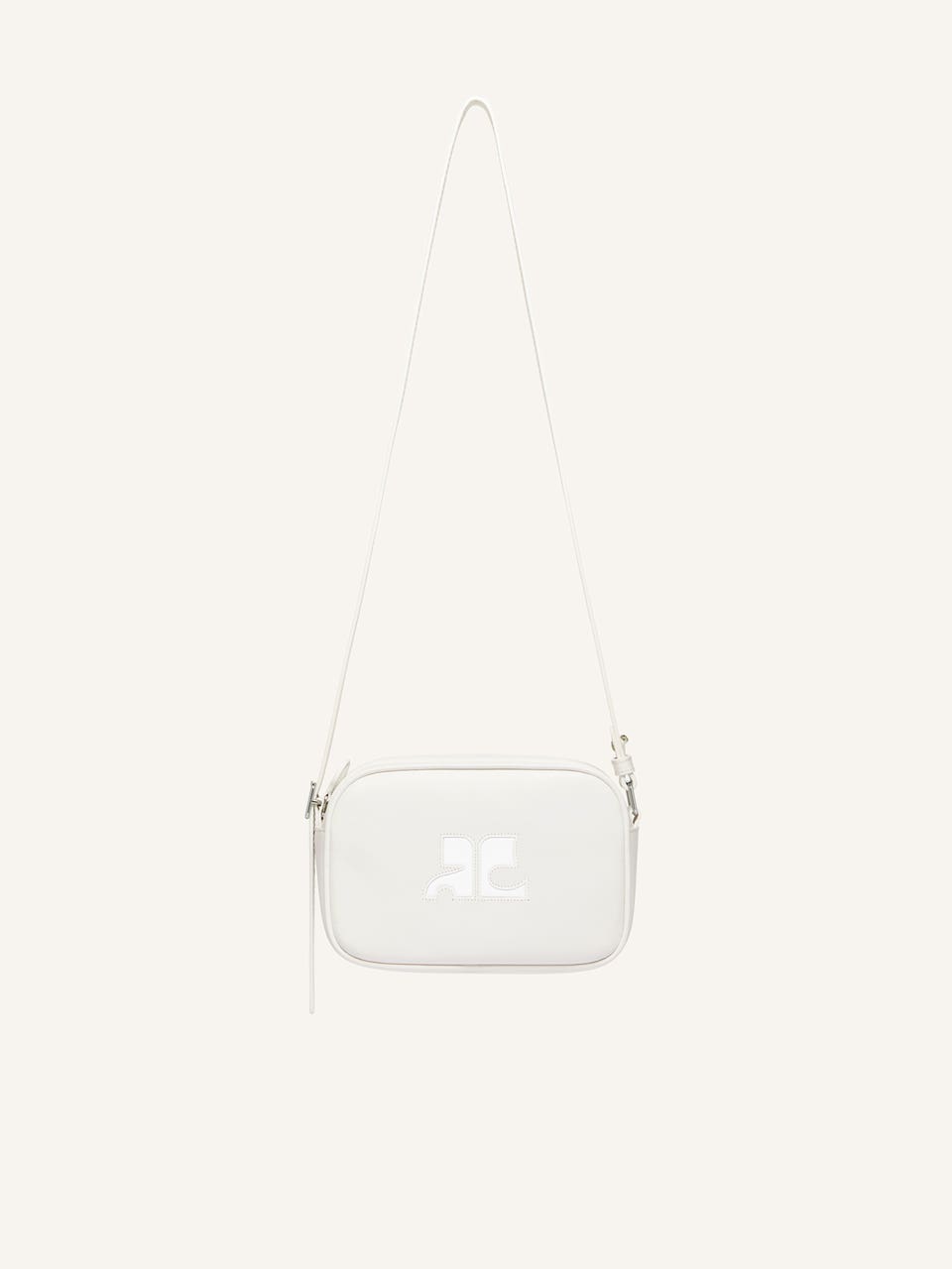 courrèges SAC CAMERA RÉÉDITION EN CUIR LISSE