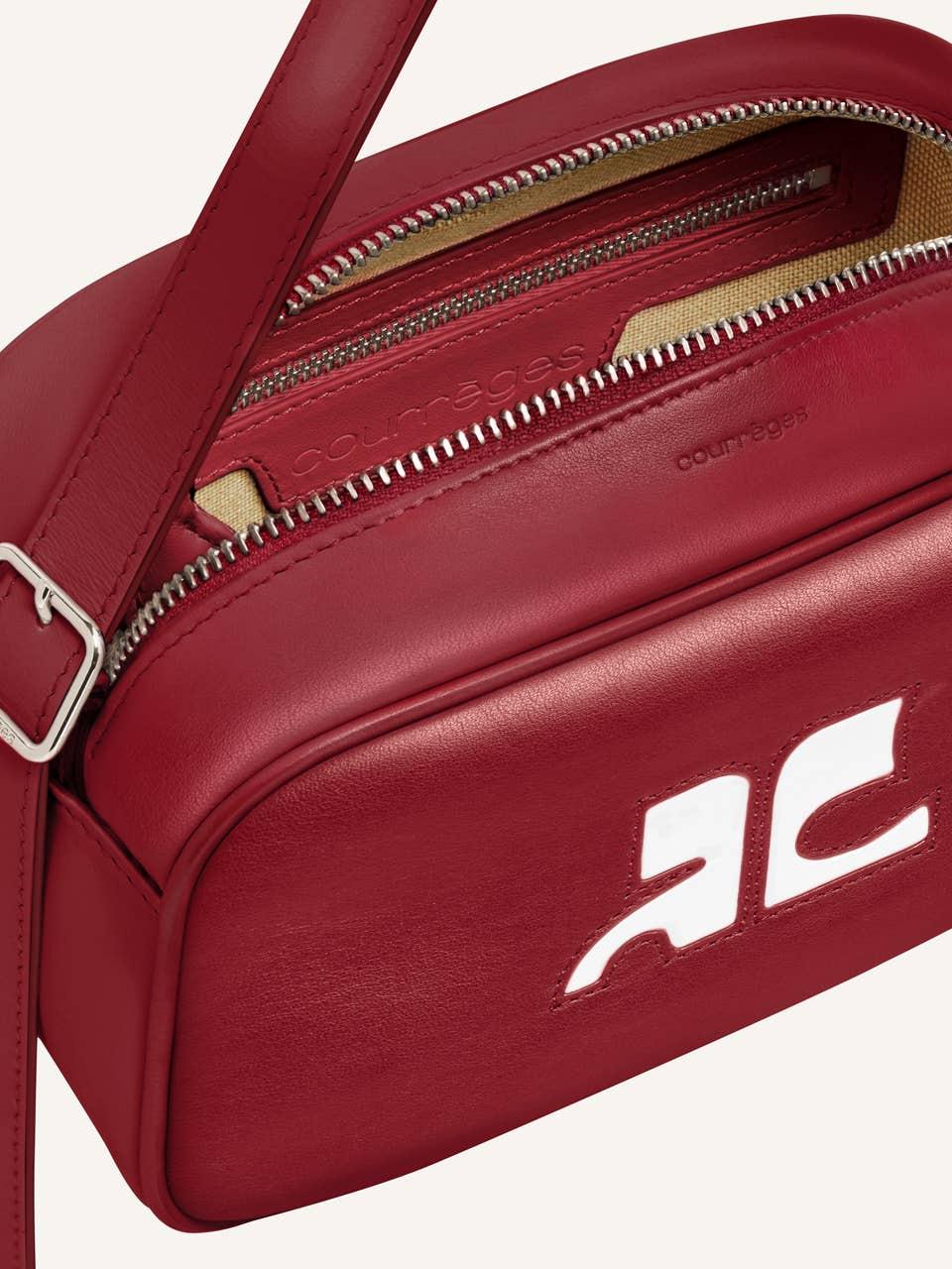 Courrèges SAC CAMERA RÉÉDITION EN CUIR LISSE