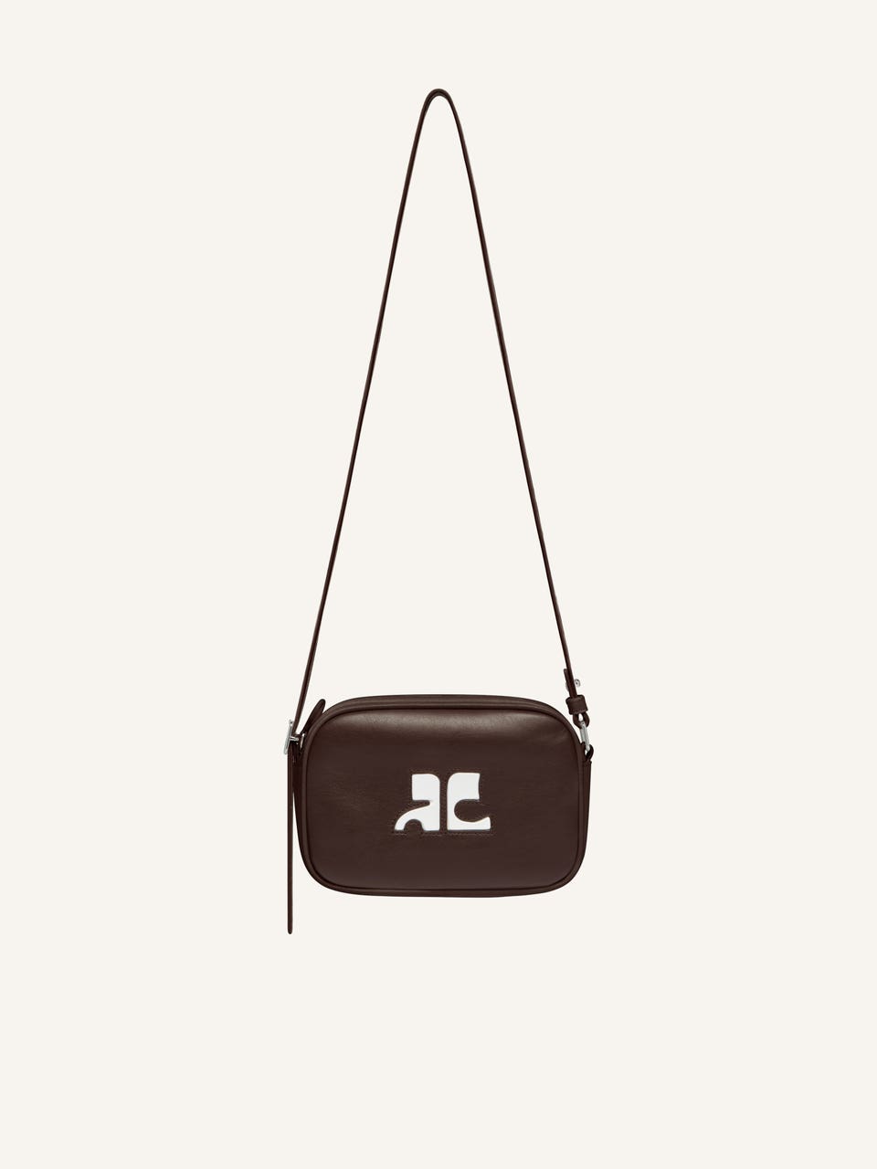 courrèges SAC CAMERA RÉÉDITION EN CUIR LISSE