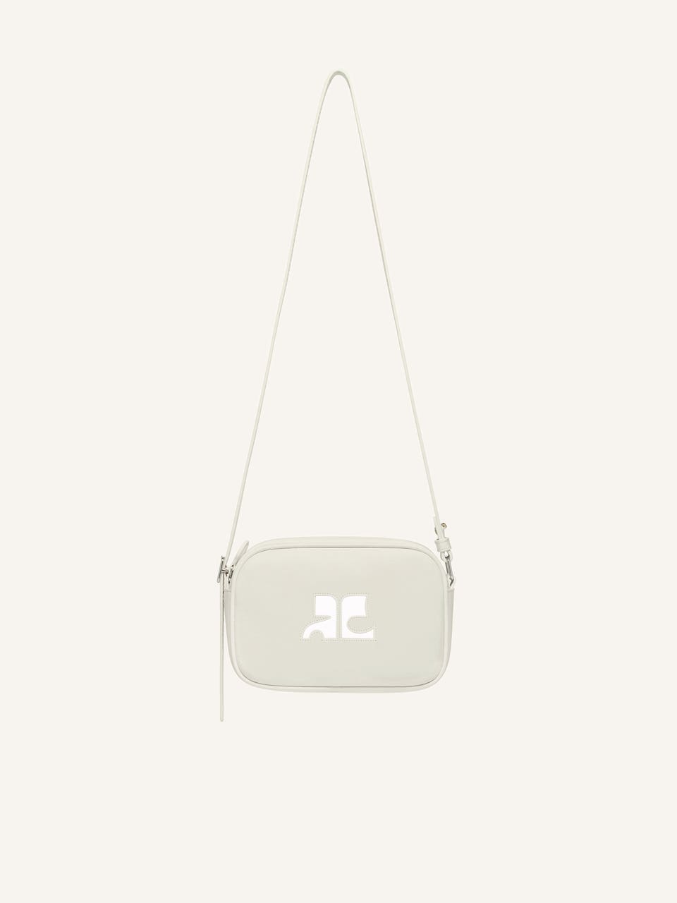 courrèges SAC CAMERA RÉÉDITION EN CUIR LISSE