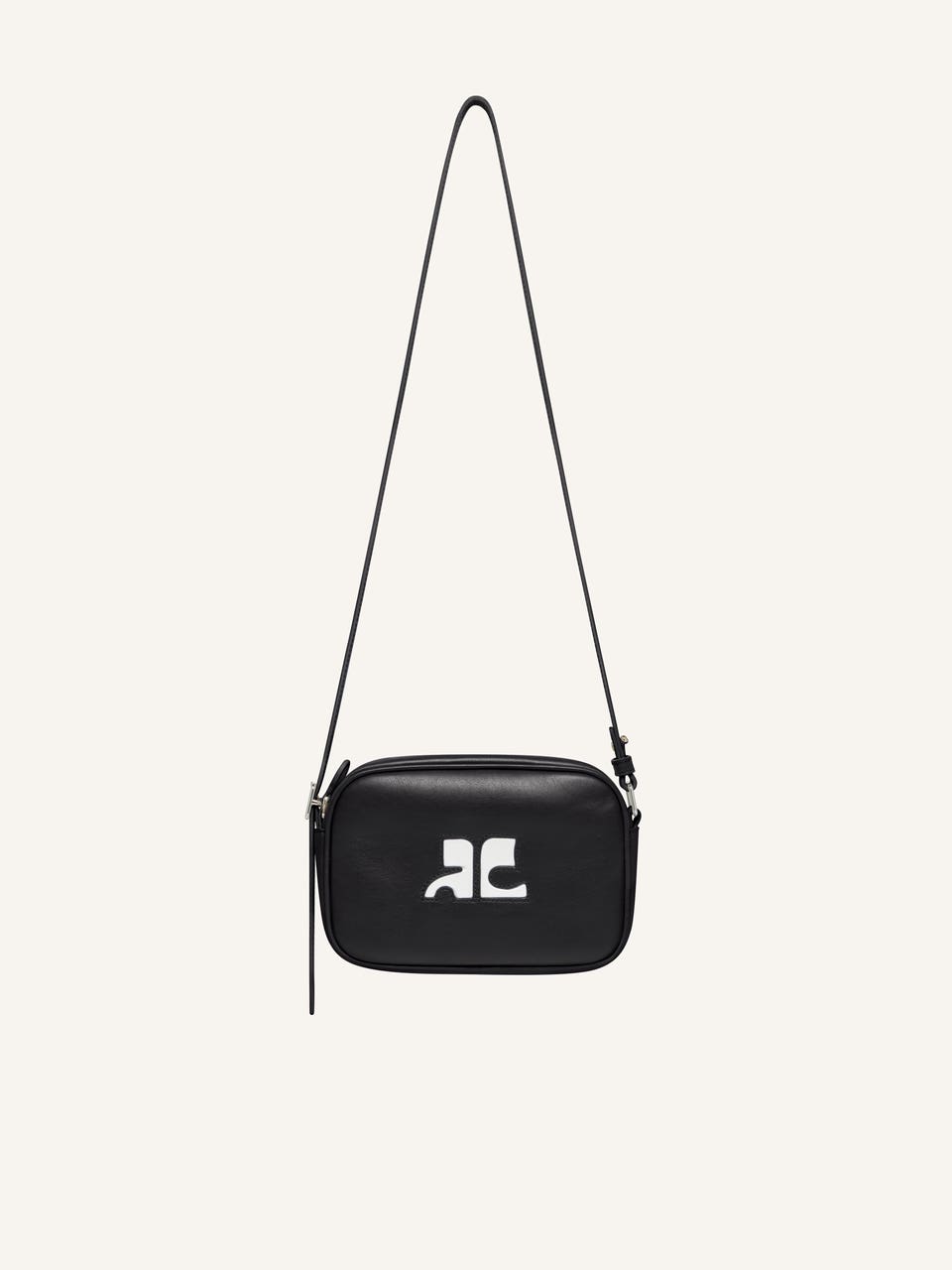 courrèges SAC CAMERA RÉÉDITION EN CUIR LISSE