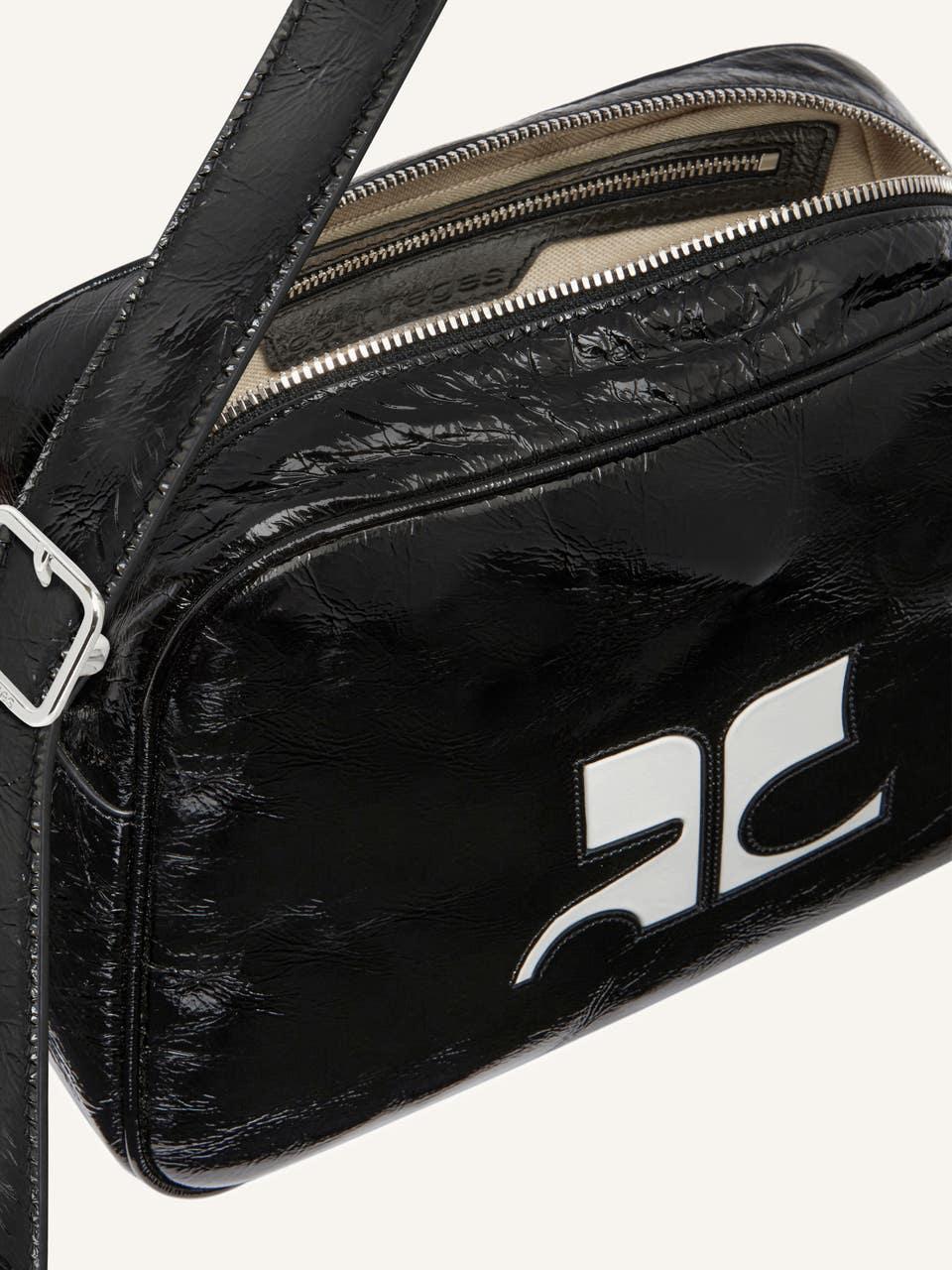 Courrèges SAC CAMERA RÉÉDITION EN CUIR NAPLACK