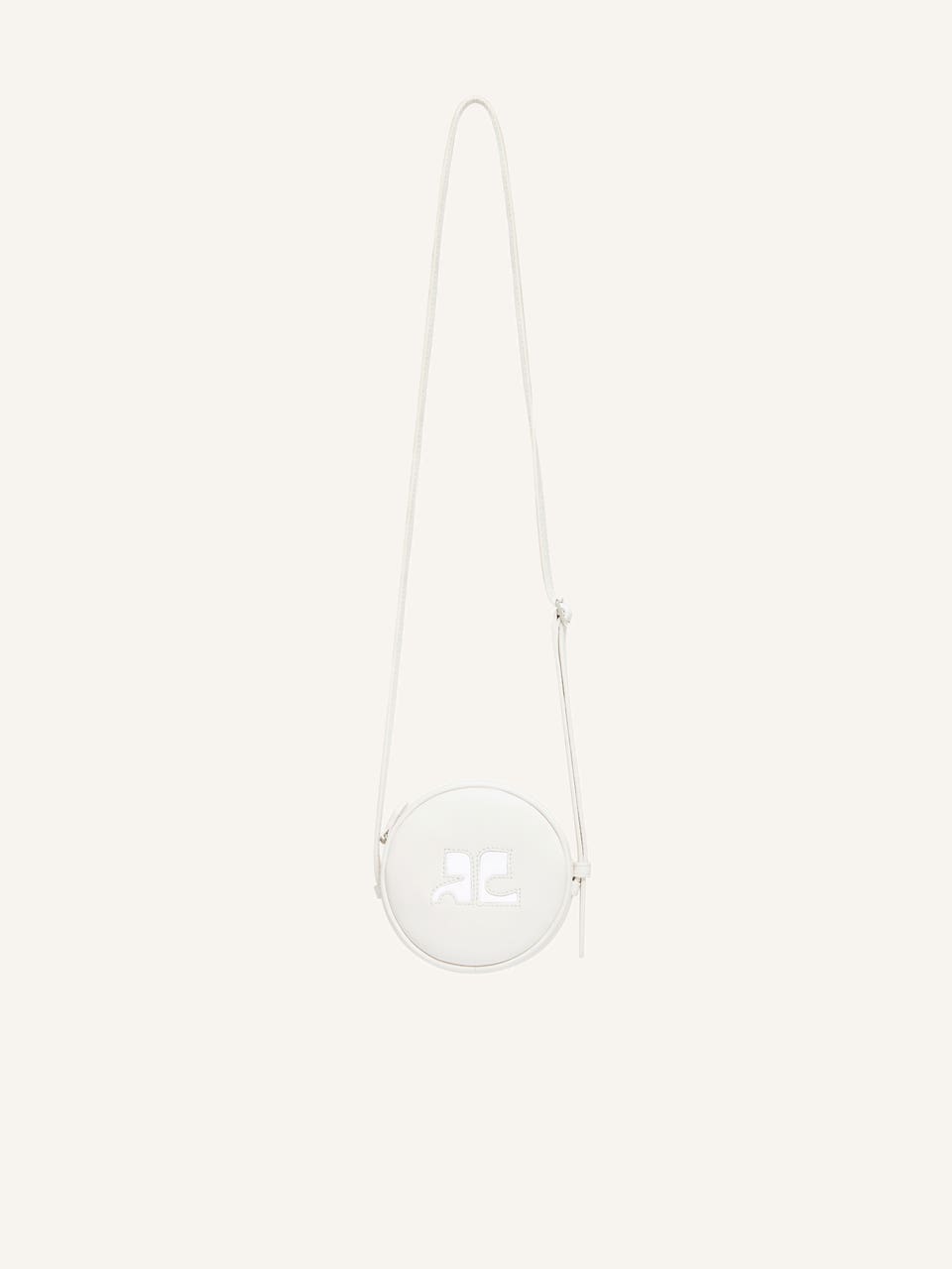 courrèges SAC CERCLE RÉÉDITION EN CUIR LISSE