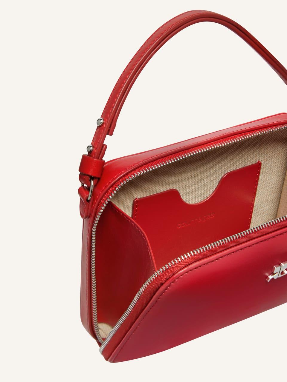 Courrèges SAC CLOUD CHAÎNE EN CUIR LISSE