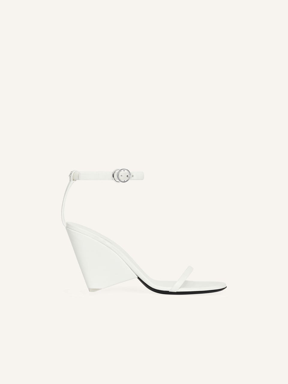 courrèges SANDALES OBLIQUES EN CUIR