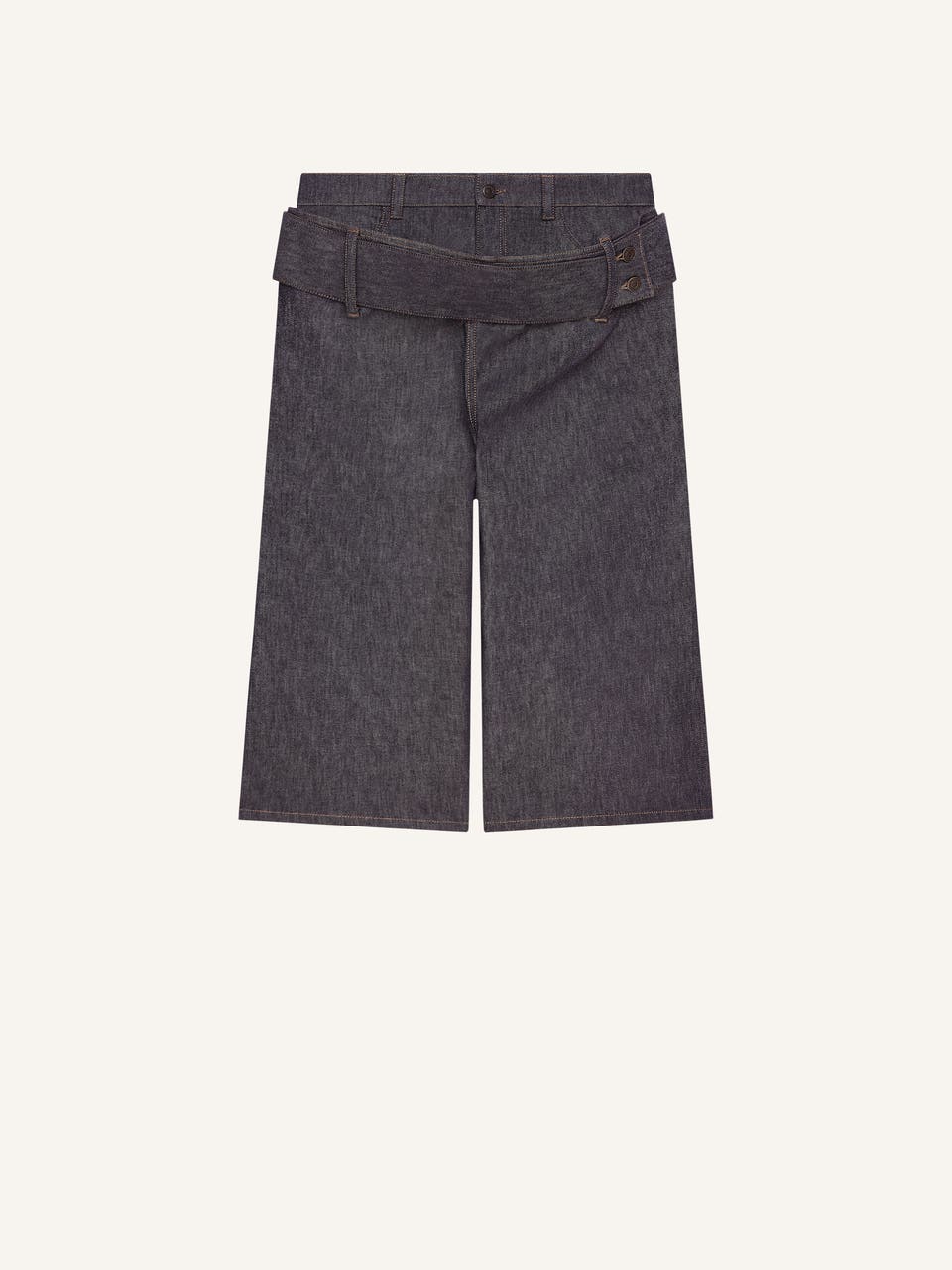 courrèges SHORT CEINTURÉ EN DENIM