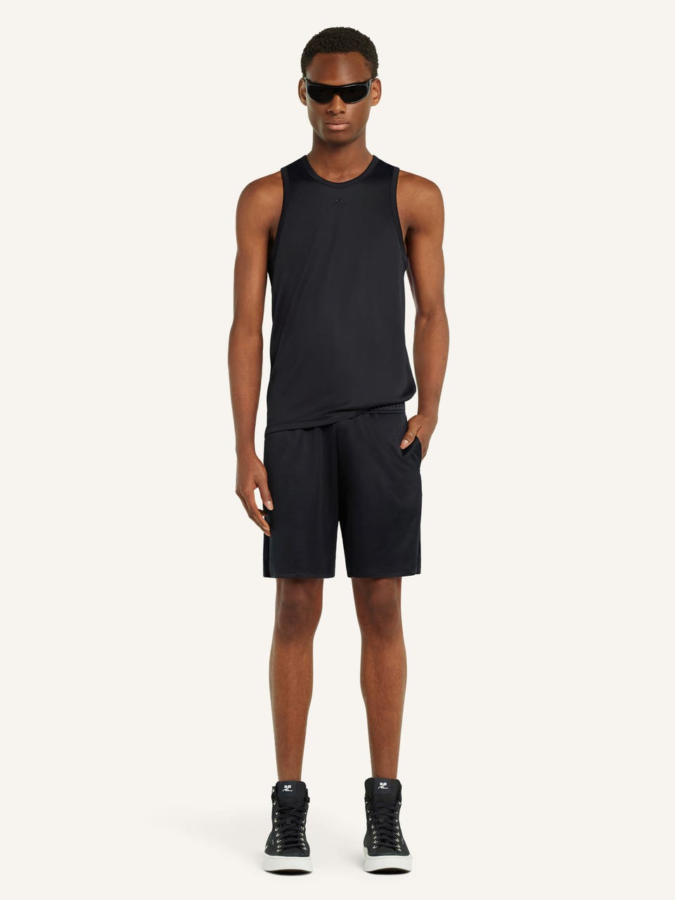 Courrèges SHORT FOOTBALL EN JERSEY