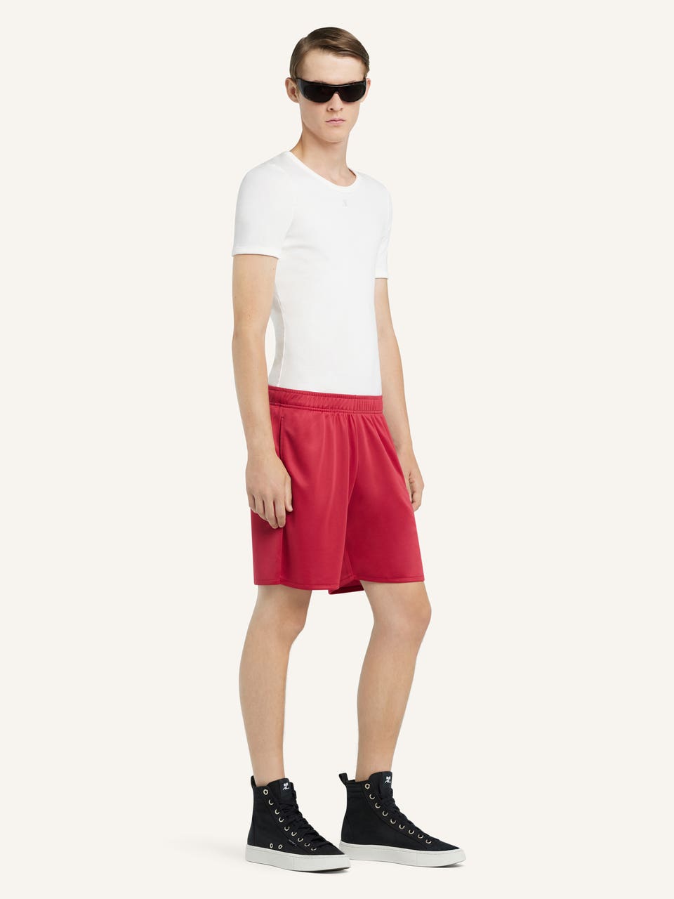 Courrèges SHORT FOOTBALL EN JERSEY