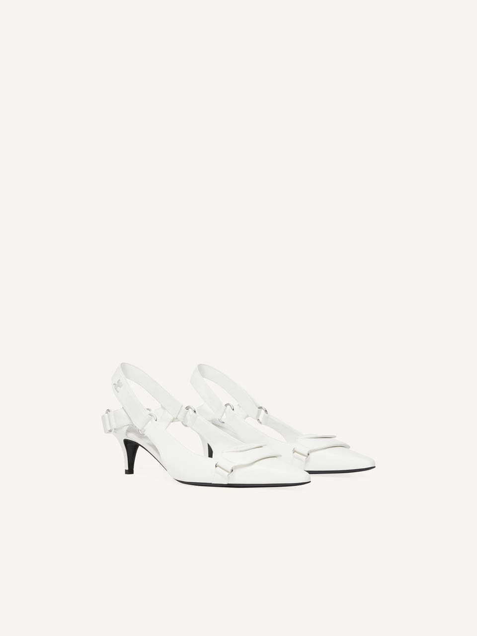 Courrèges SLINGBACKS RACER EN CUIR
