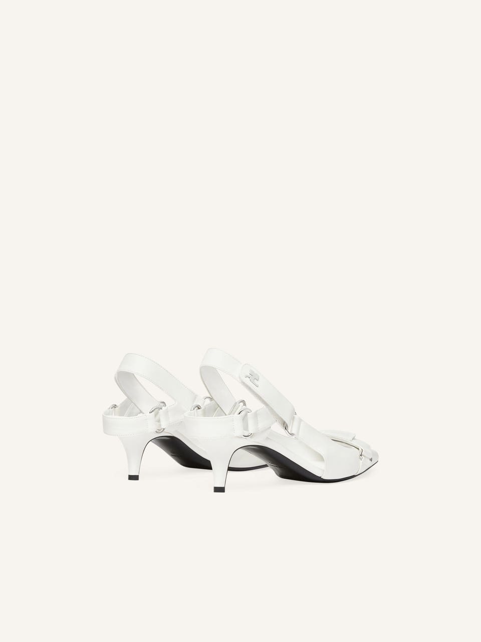 Courrèges SLINGBACKS RACER EN CUIR