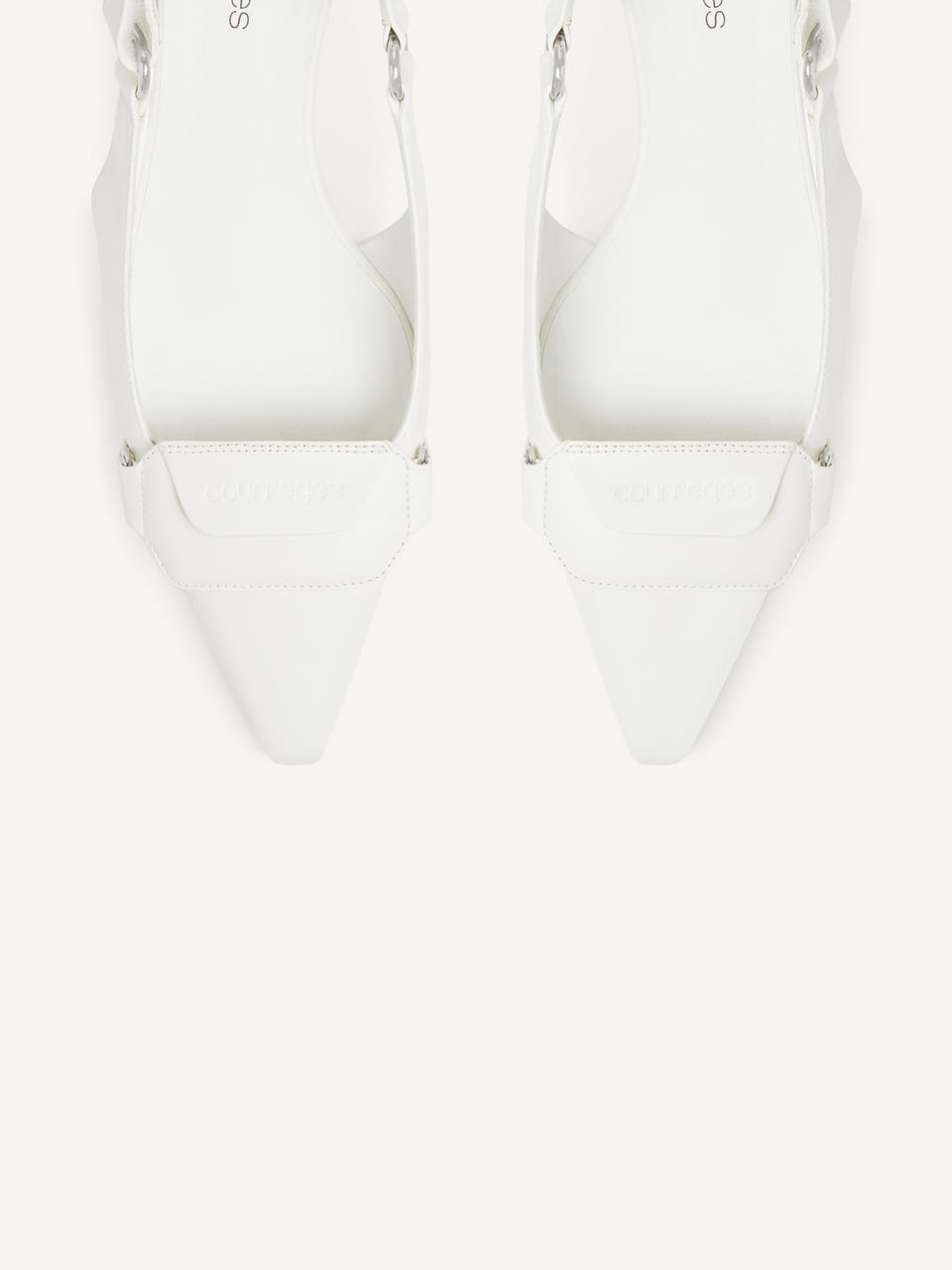 Courrèges SLINGBACKS RACER EN CUIR