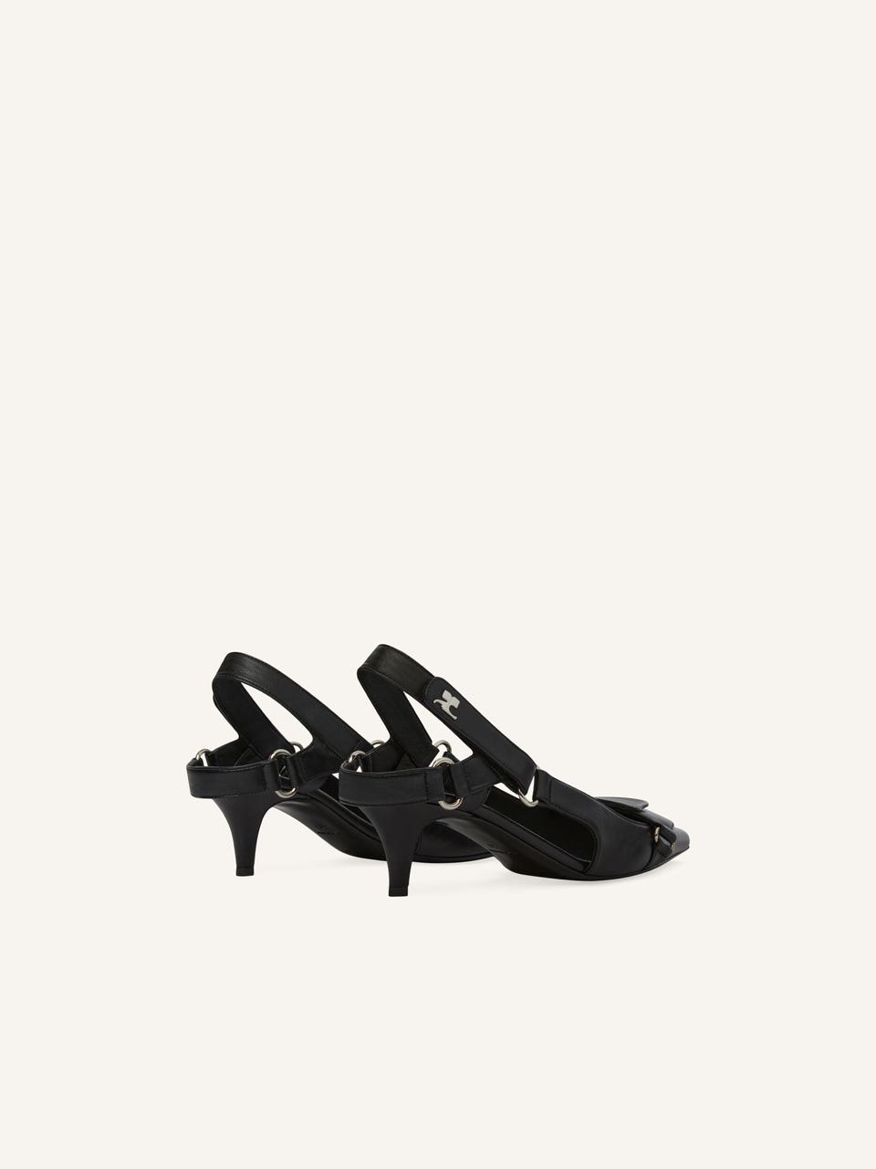 Courrèges SLINGBACKS RACER EN CUIR