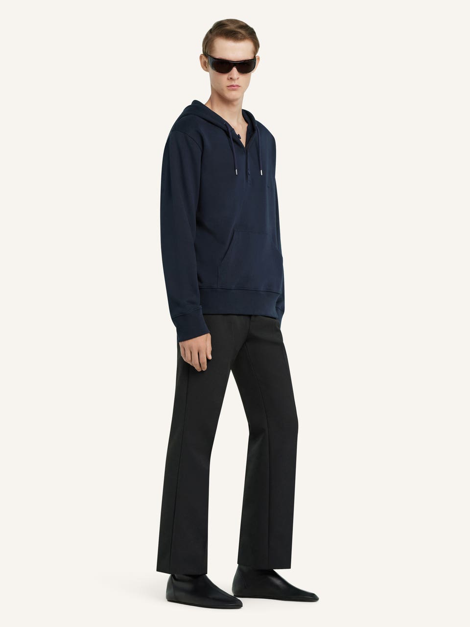 Courrèges SWEAT À CAPUCHE BOUTONNÉ