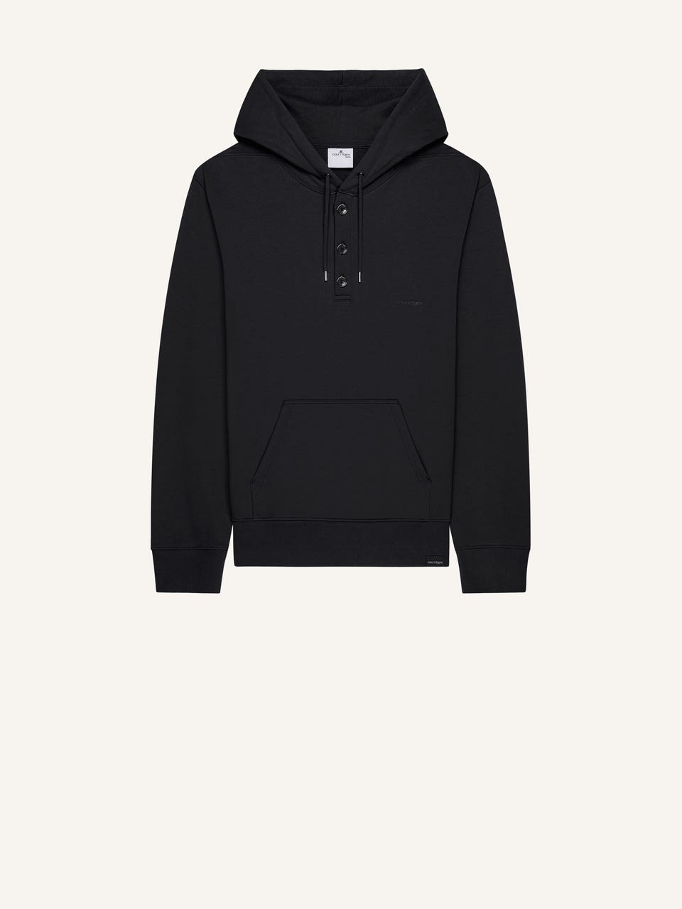 courrèges SWEAT À CAPUCHE BOUTONNÉ