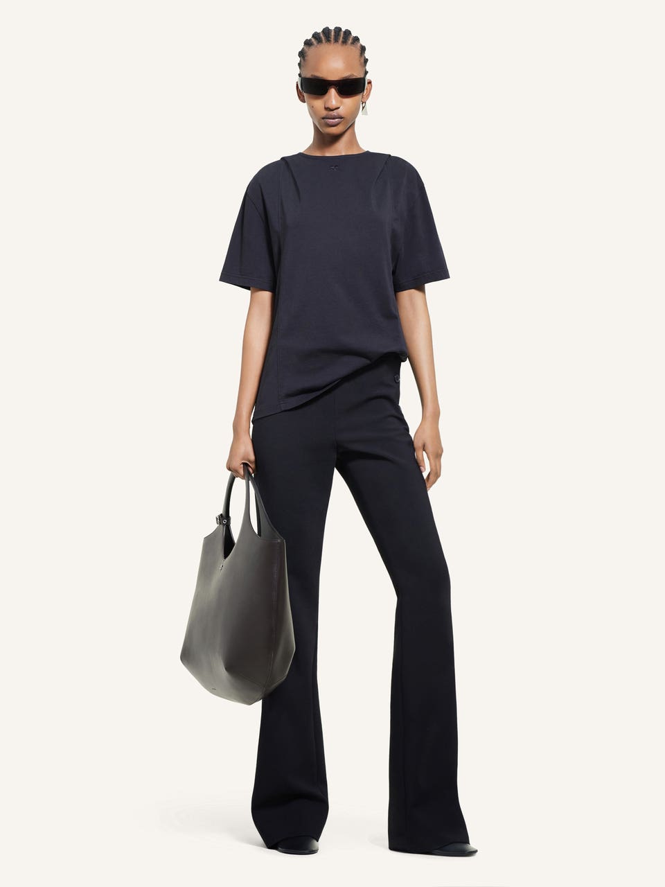 Courrèges T-SHIRT À CAPUCHE