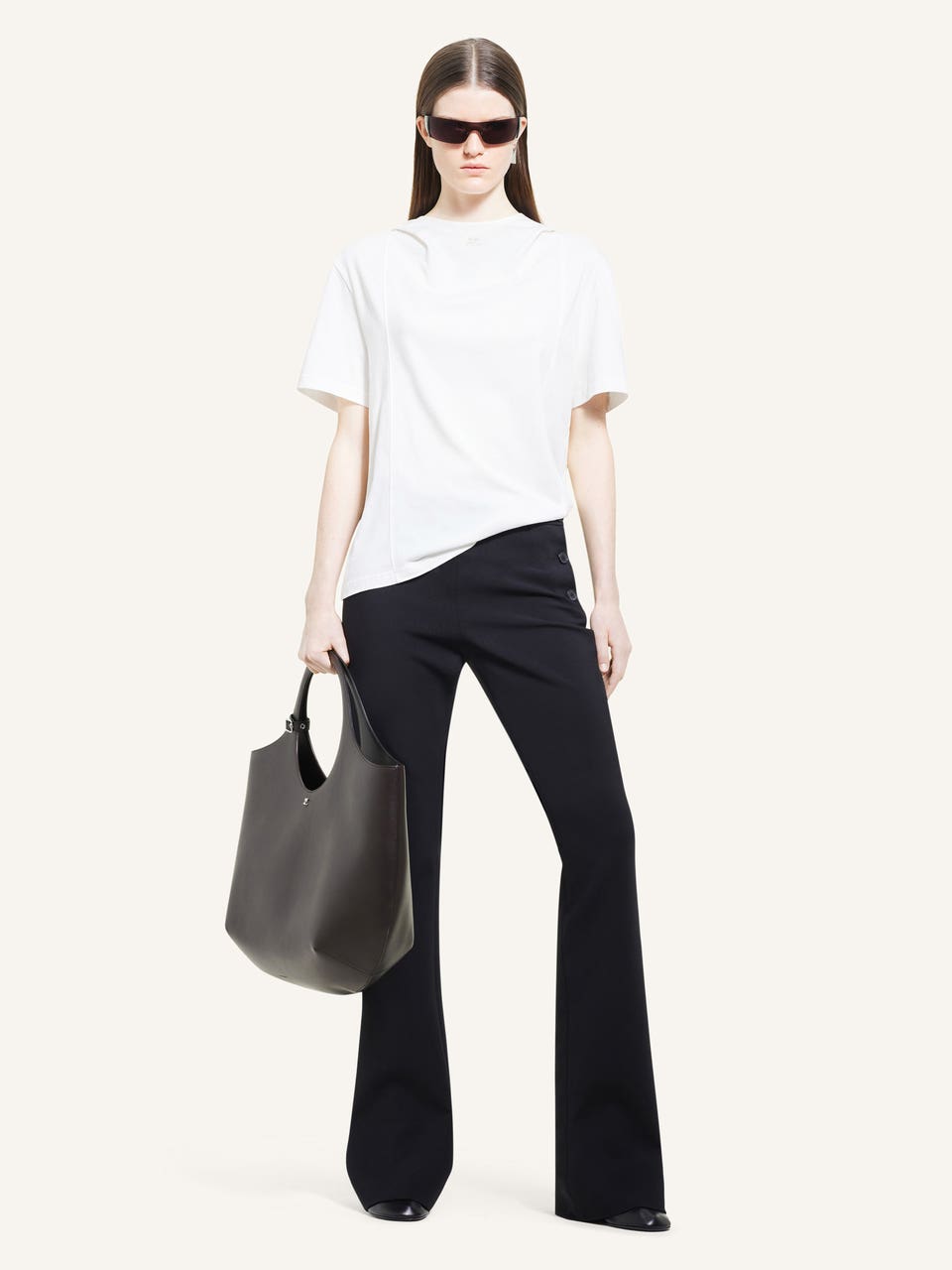 Courrèges T-SHIRT À CAPUCHE