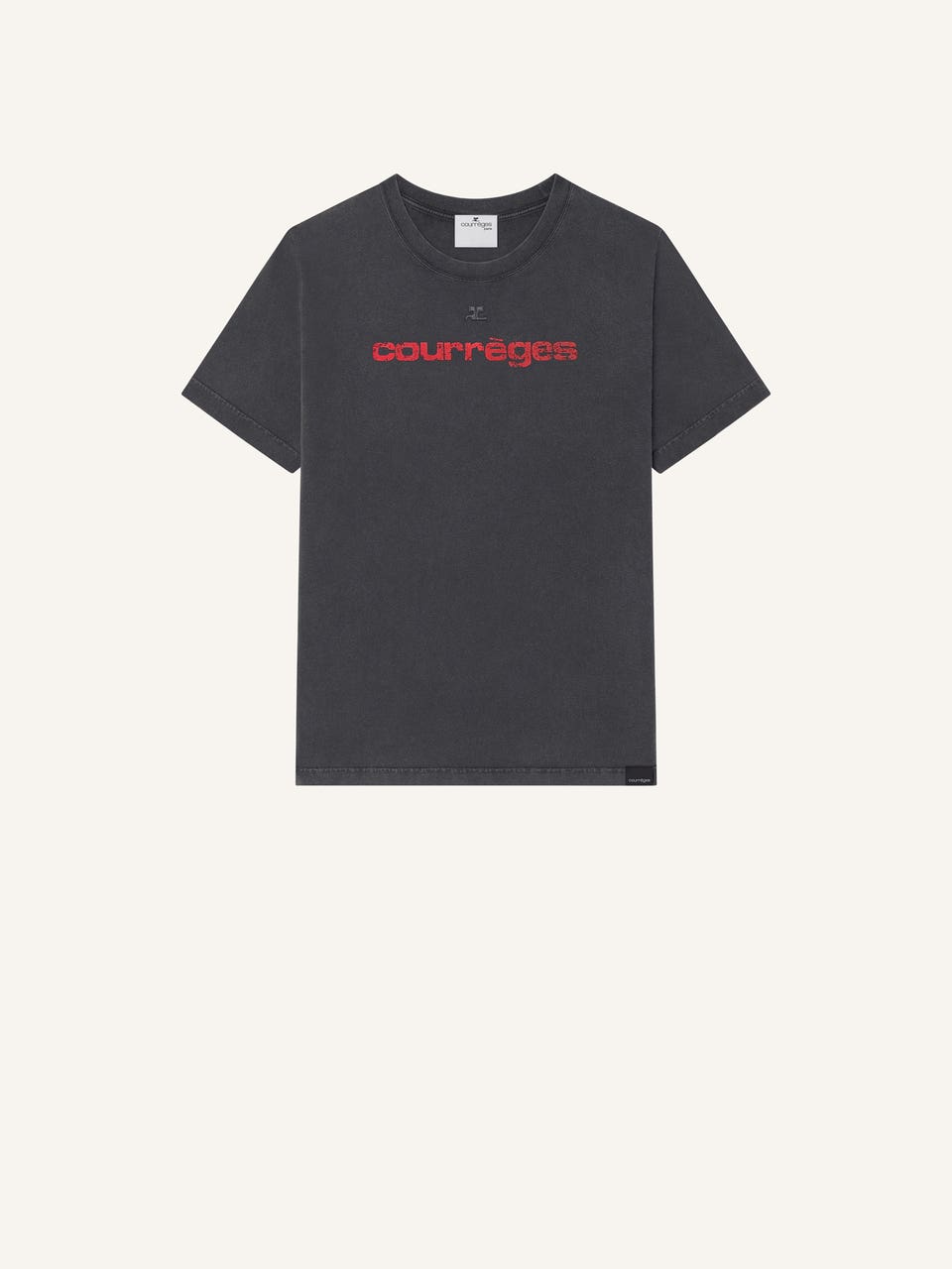 courrèges T-SHIRT AC IMPRIMÉ DELAVÉ