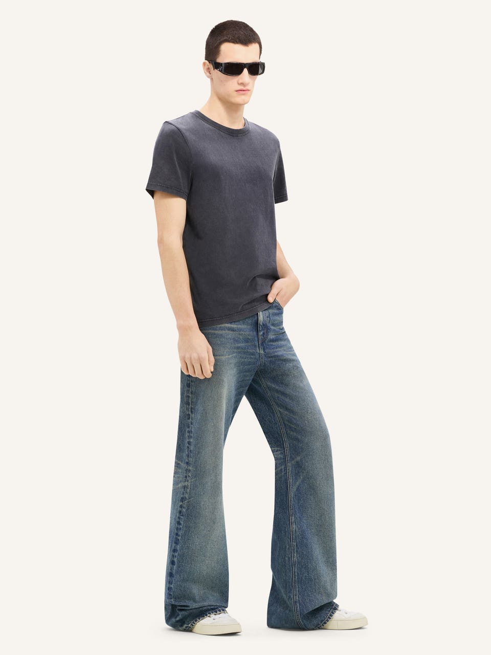 Courrèges T-SHIRT AC STONEWASHED