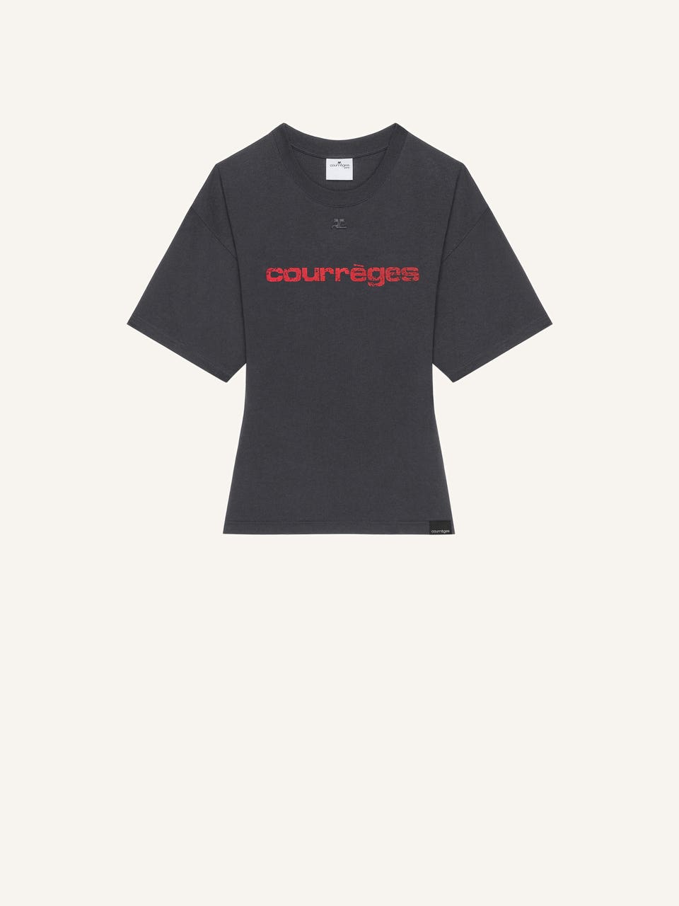 courrèges T-SHIRT CINTRÉ IMPRIMÉ
