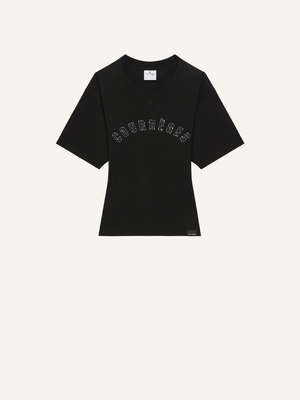 courrèges T-SHIRT CINTRÉ IMPRIMÉ