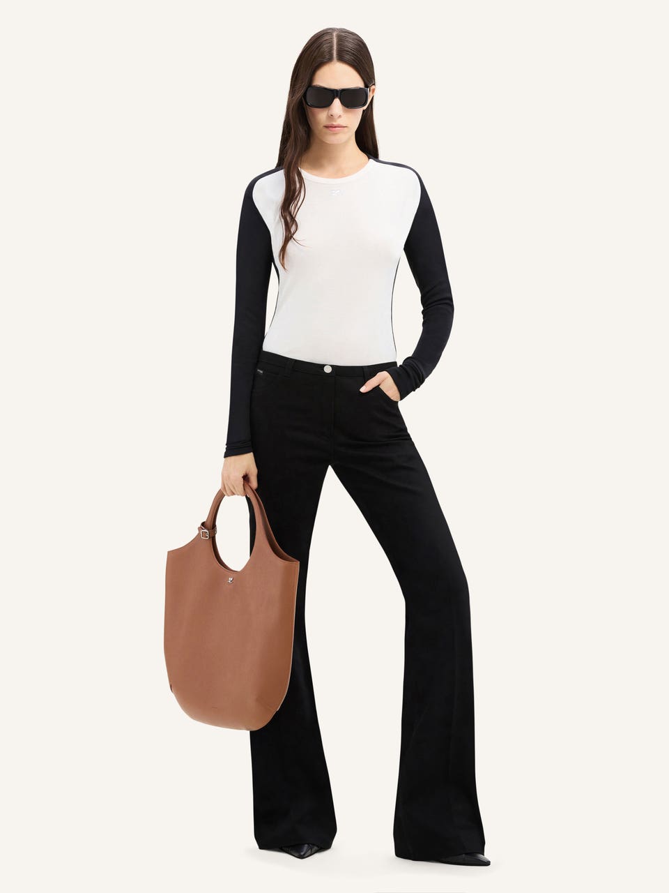 Courrèges T-SHIRT CONTRASTE