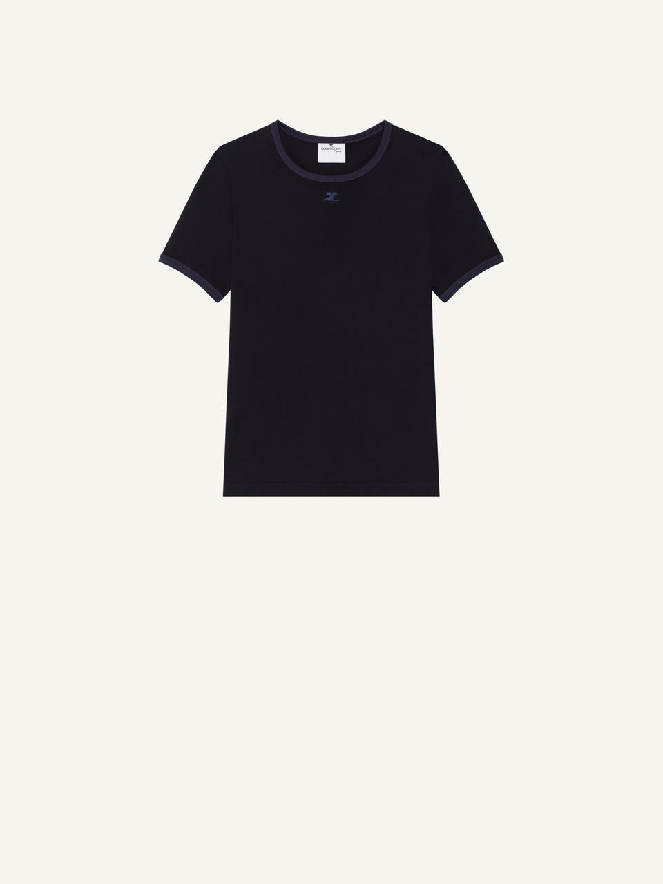 courrèges T-SHIRT CONTRASTE HÉRITAGE