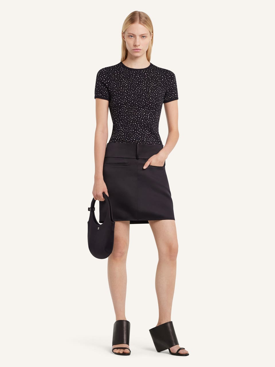 Courrèges T-SHIRT CONTRASTE IMPRIMÉ MÉDUSE