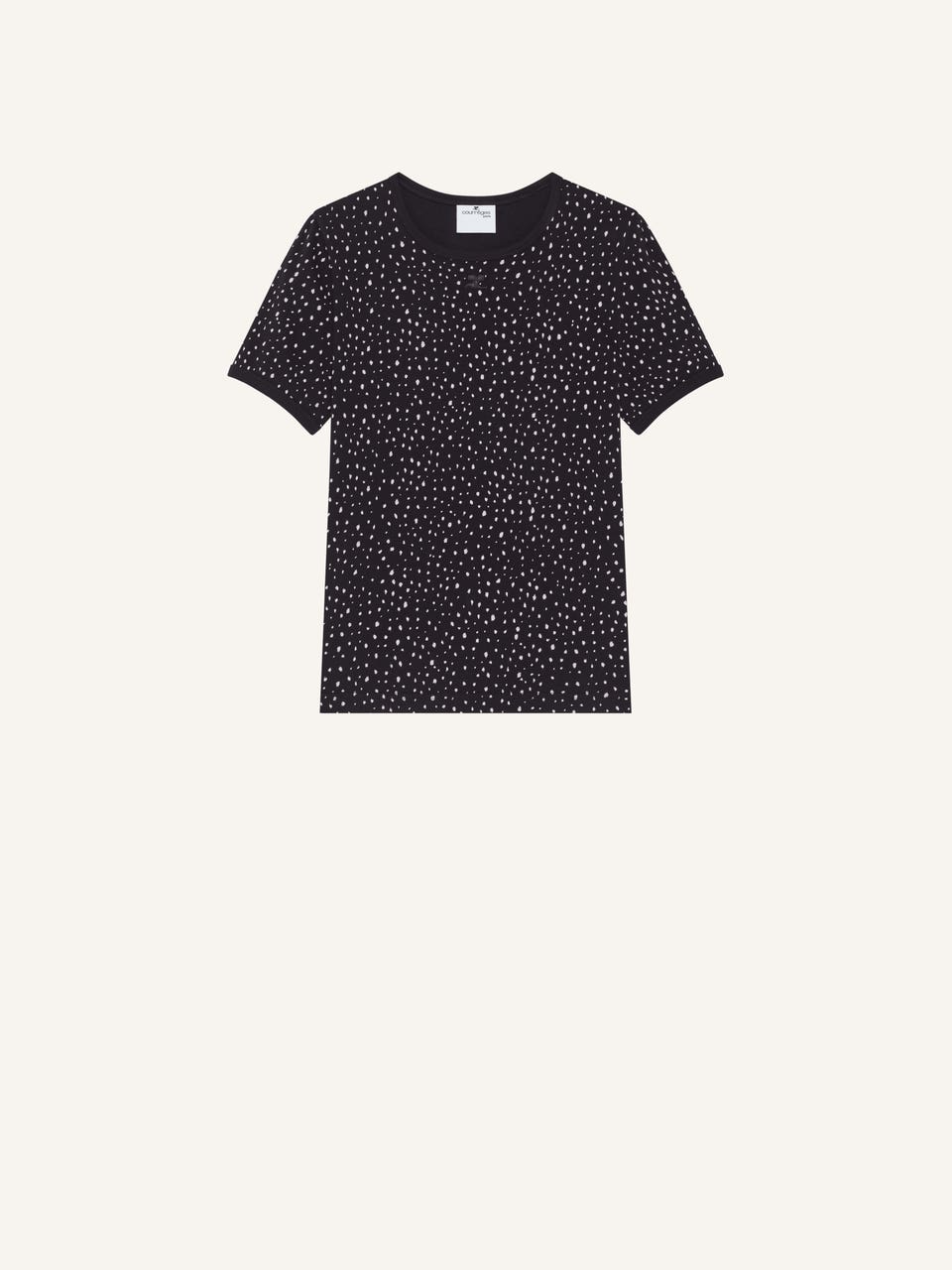 courrèges T-SHIRT CONTRASTE IMPRIMÉ MÉDUSE