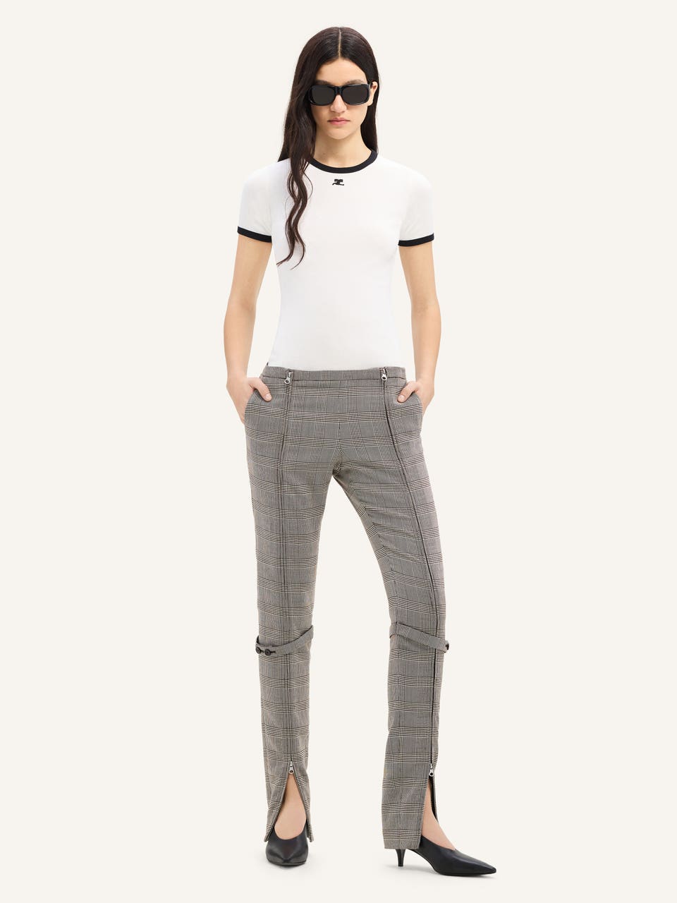 Courrèges T-SHIRT CONTRASTE SIGNATURE