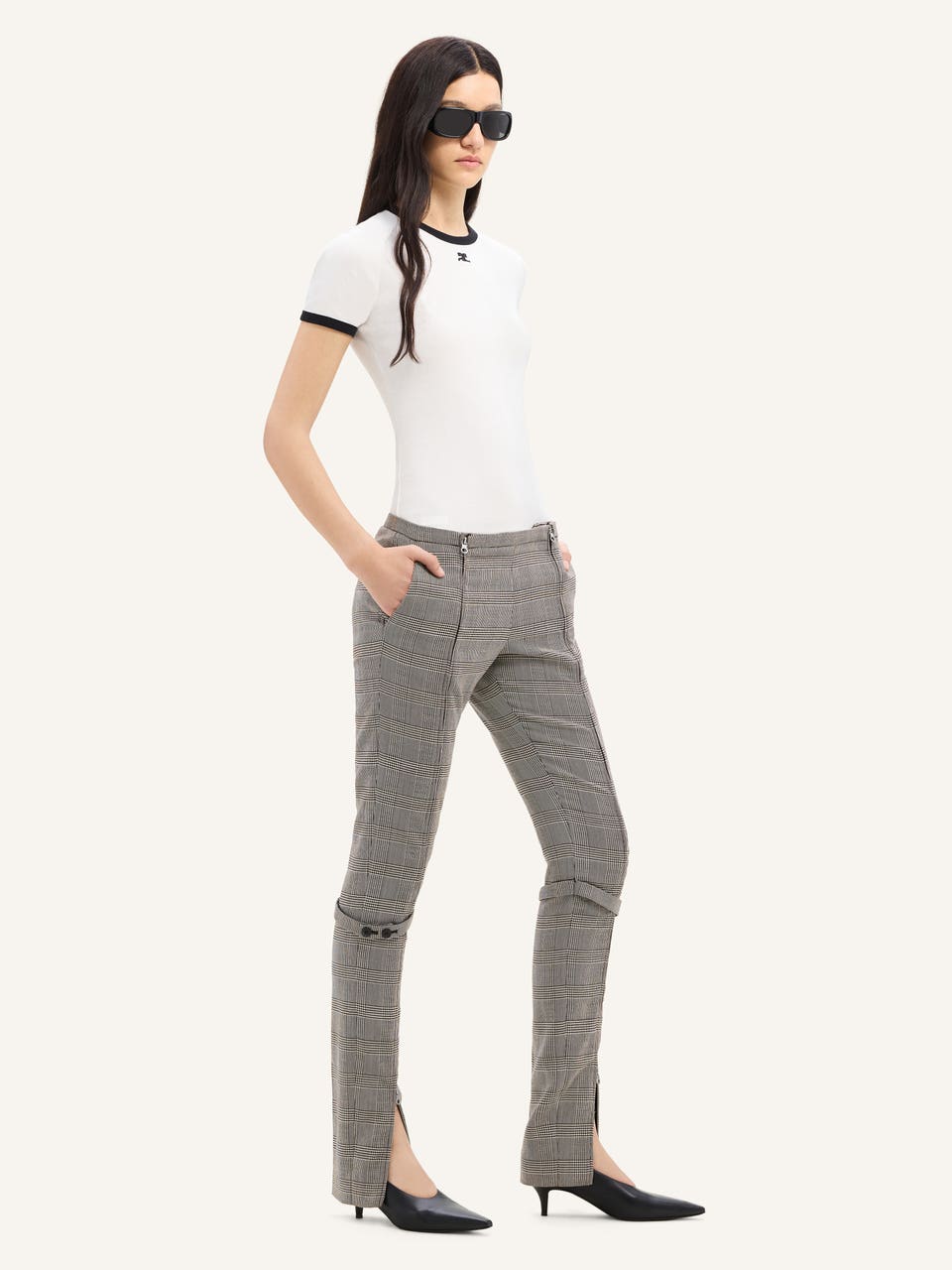 Courrèges T-SHIRT CONTRASTE SIGNATURE